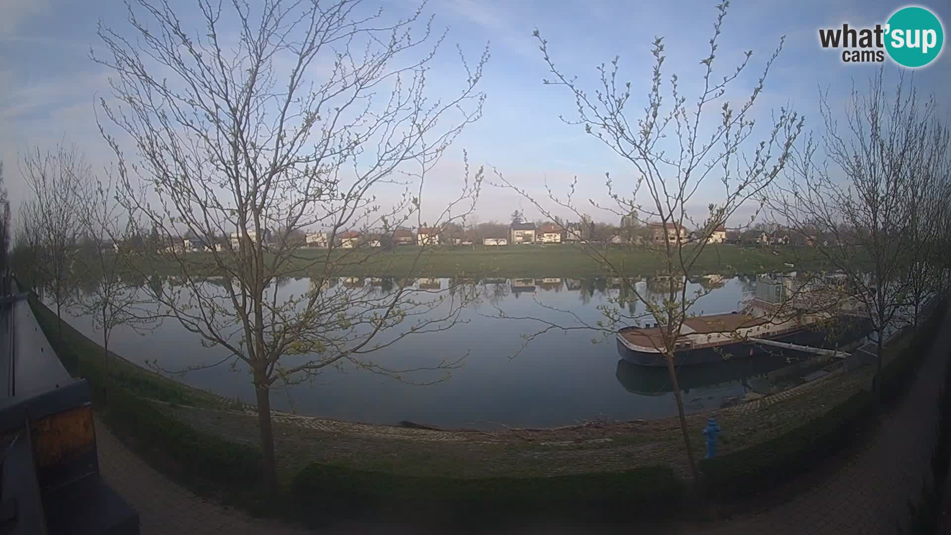 Sisak live webcam – vista sul fiume Kolpa – Croazia