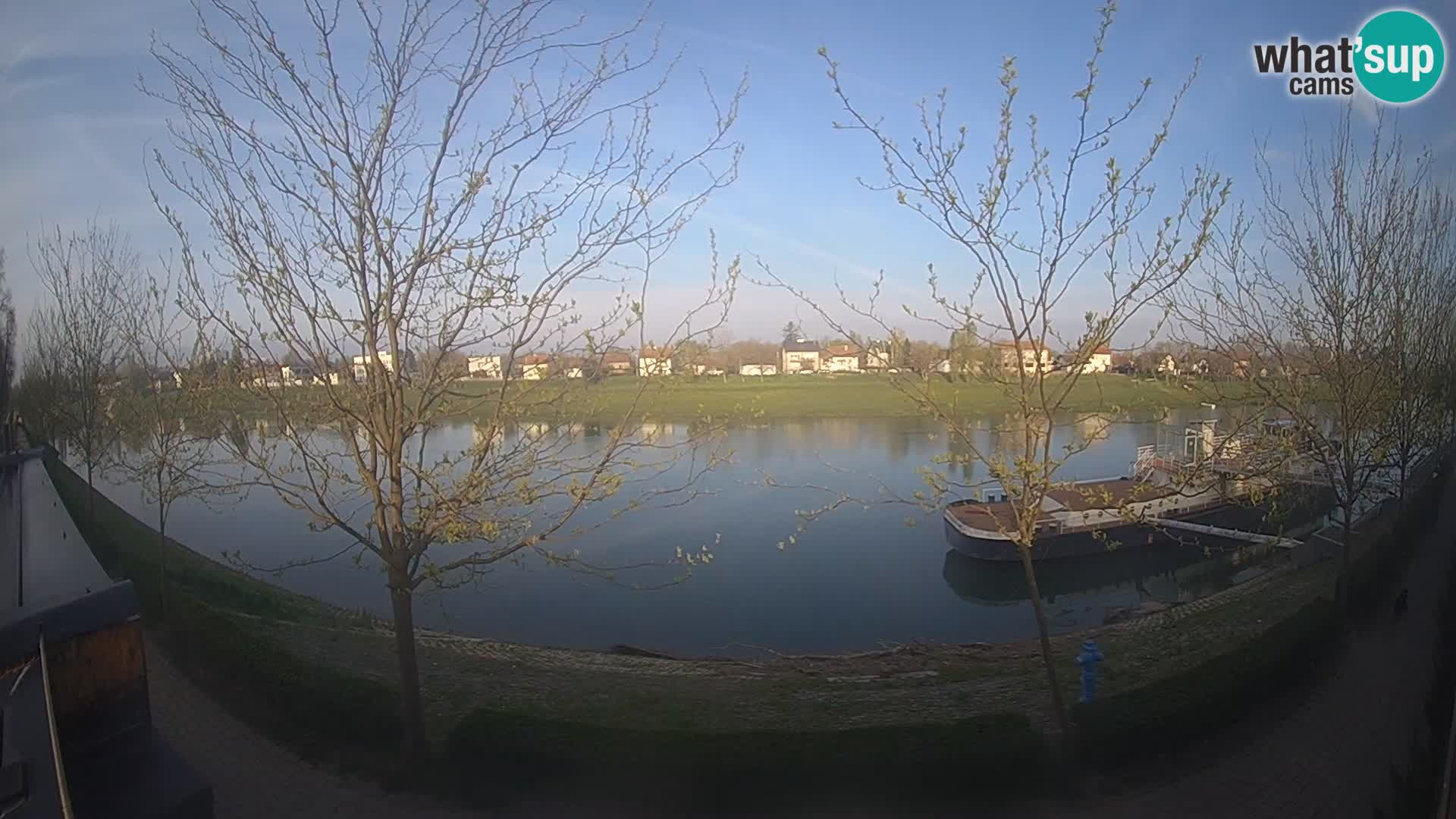 Sisak Live-Webcam Blick auf den Fluss Kolpa – Kroatien