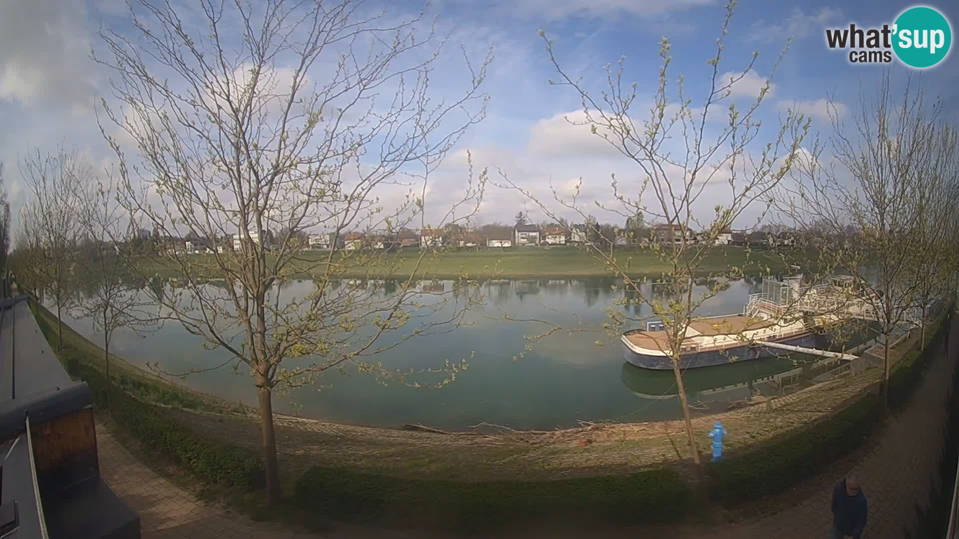 Sisak webcam en direct – vue sur la rivière Kolpa – Croatie