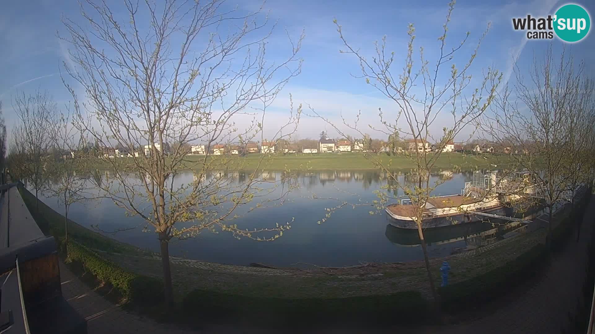 Sisak live webcam Kolpa river view – Croatia
