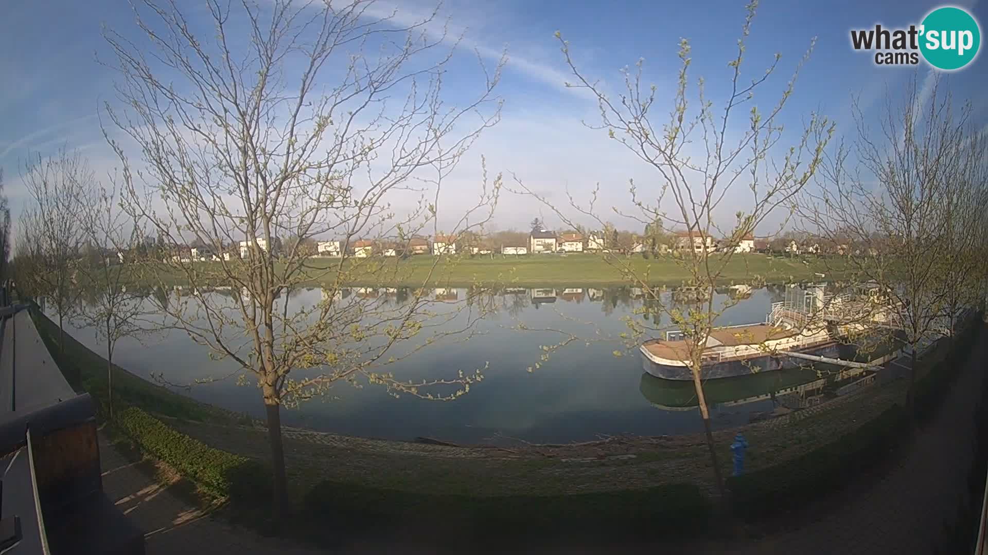 Sisak live webcam Kolpa river view – Croatia