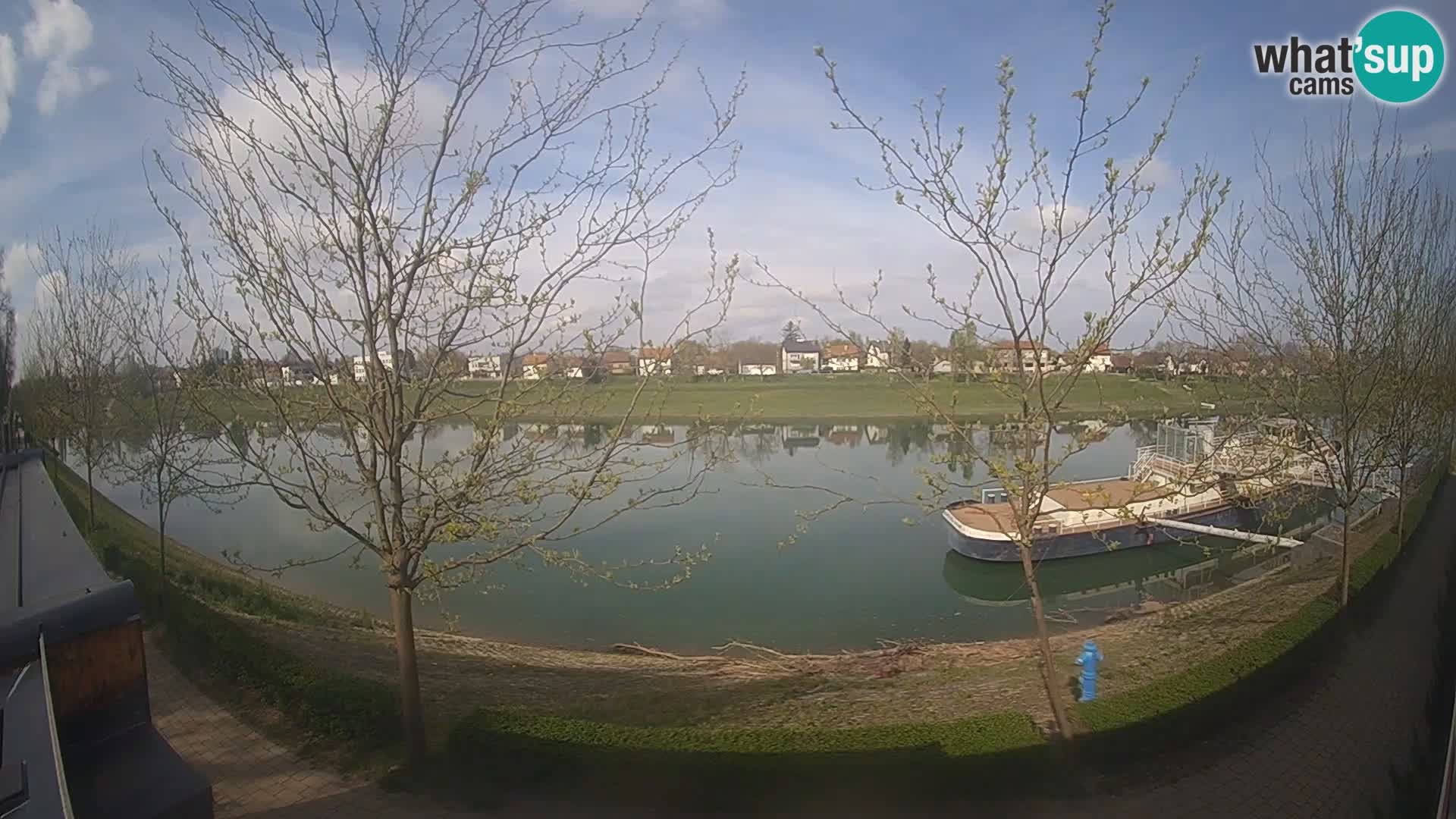 Sisak Live-Webcam Blick auf den Fluss Kolpa – Kroatien