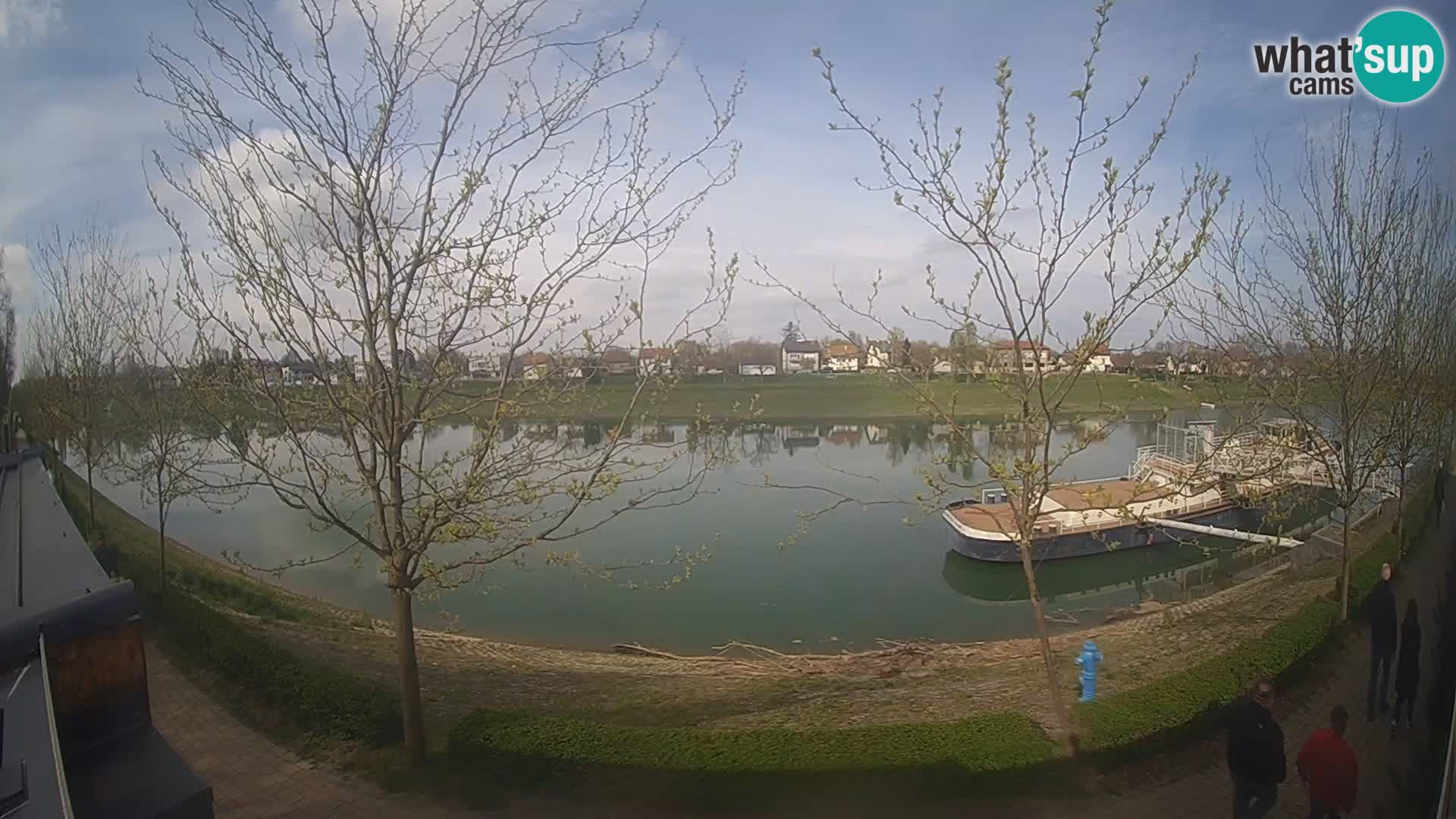 Sisak spletna kamera v živo Pogled na reko Kolpo – Hrvaška