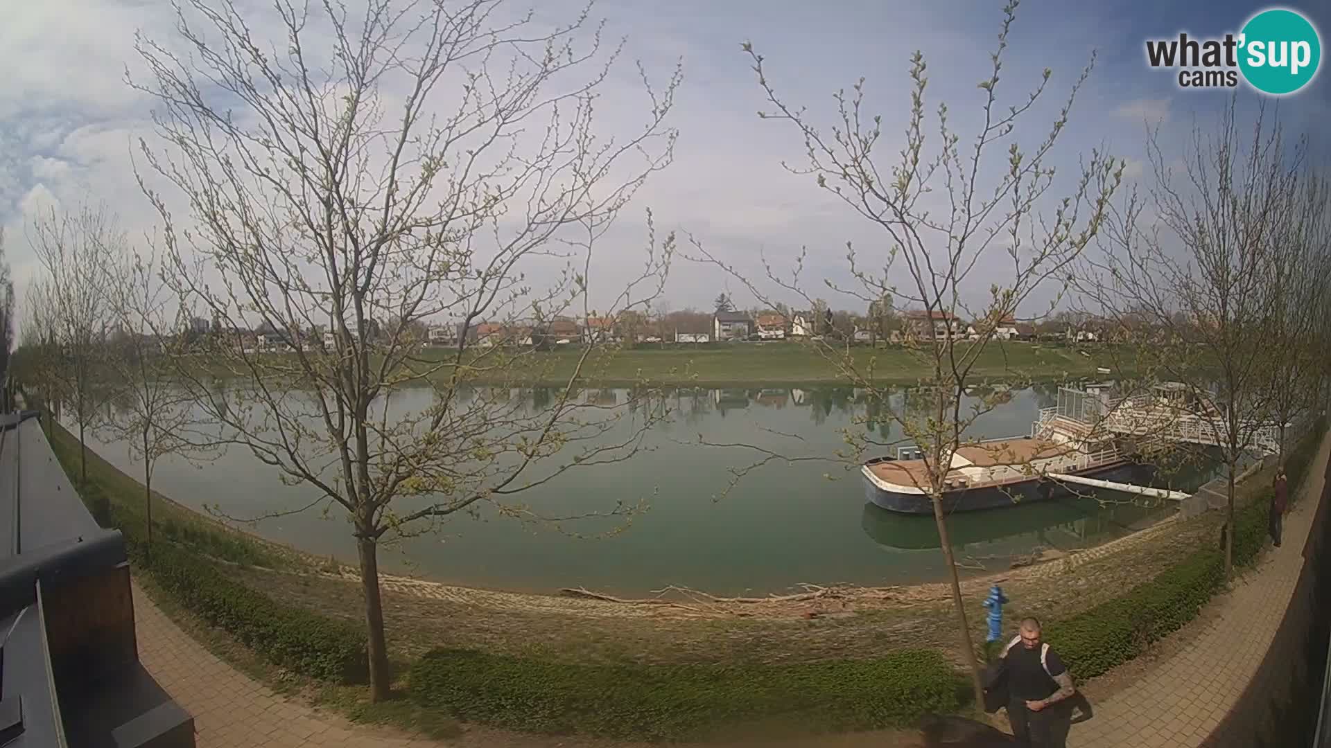 Sisak webcam en direct – vue sur la rivière Kolpa – Croatie