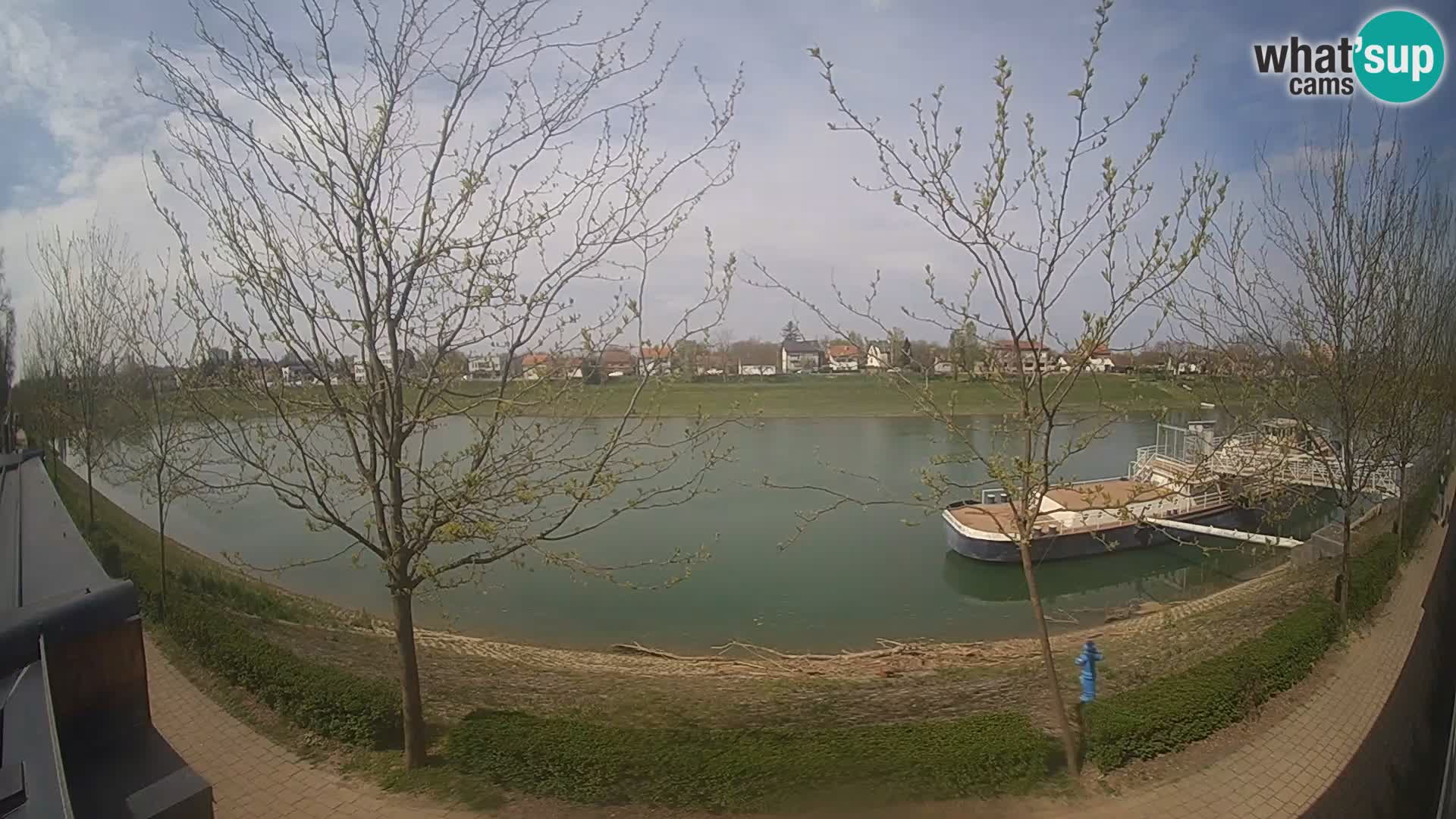 Sisak webcam en direct – vue sur la rivière Kolpa – Croatie