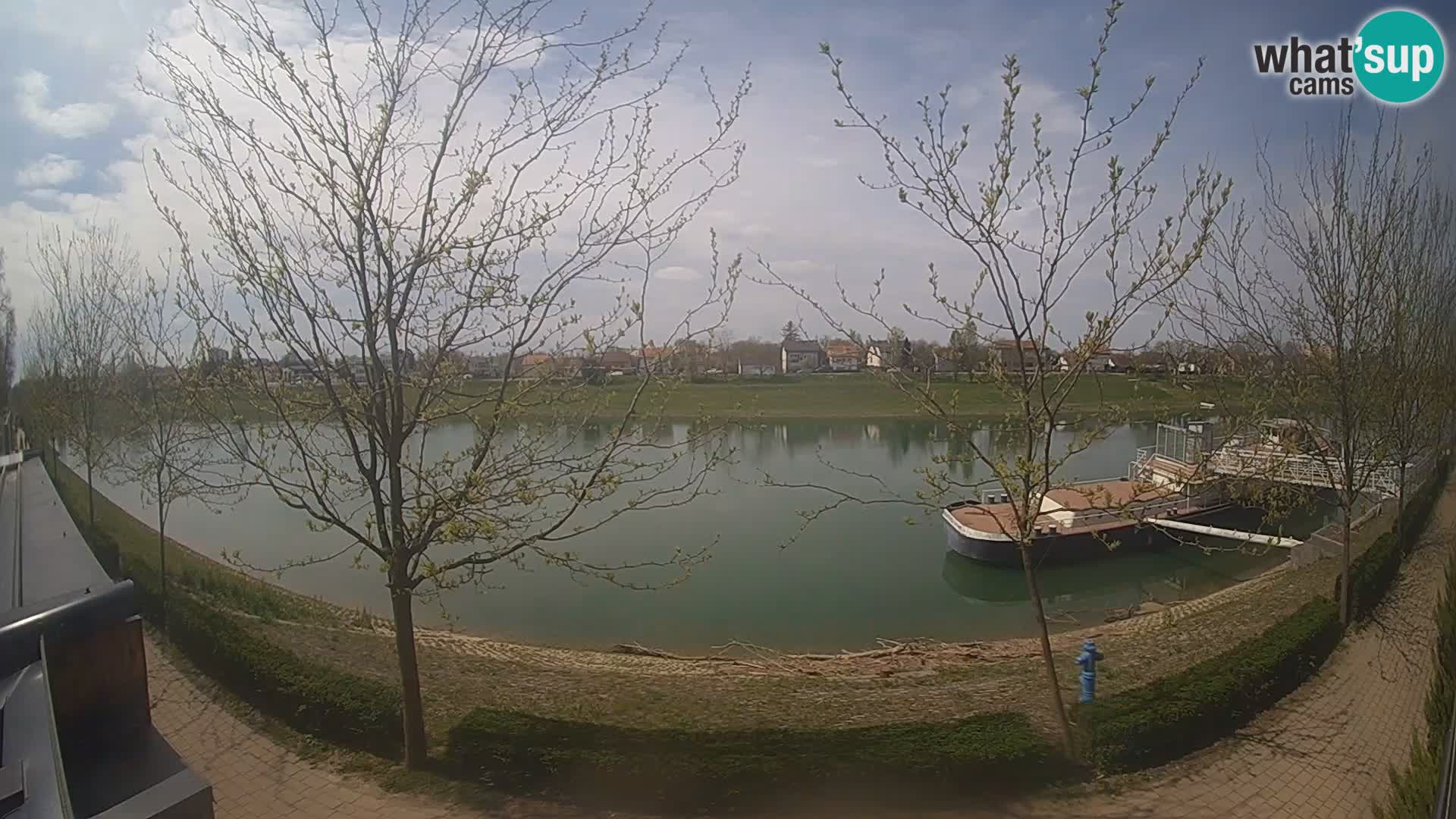 Sisak live webcam pogled na reku Kolpu