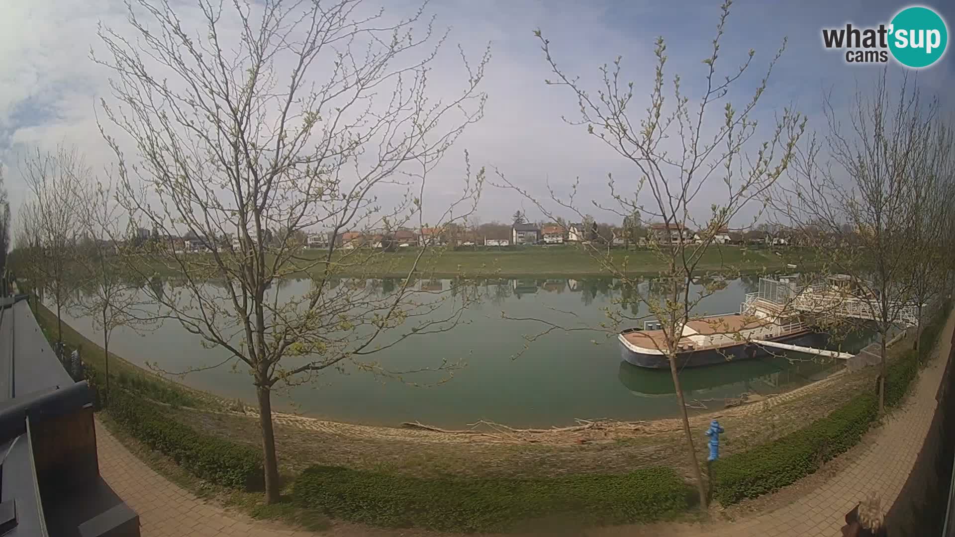 Sisak live webcam – vista sul fiume Kolpa – Croazia