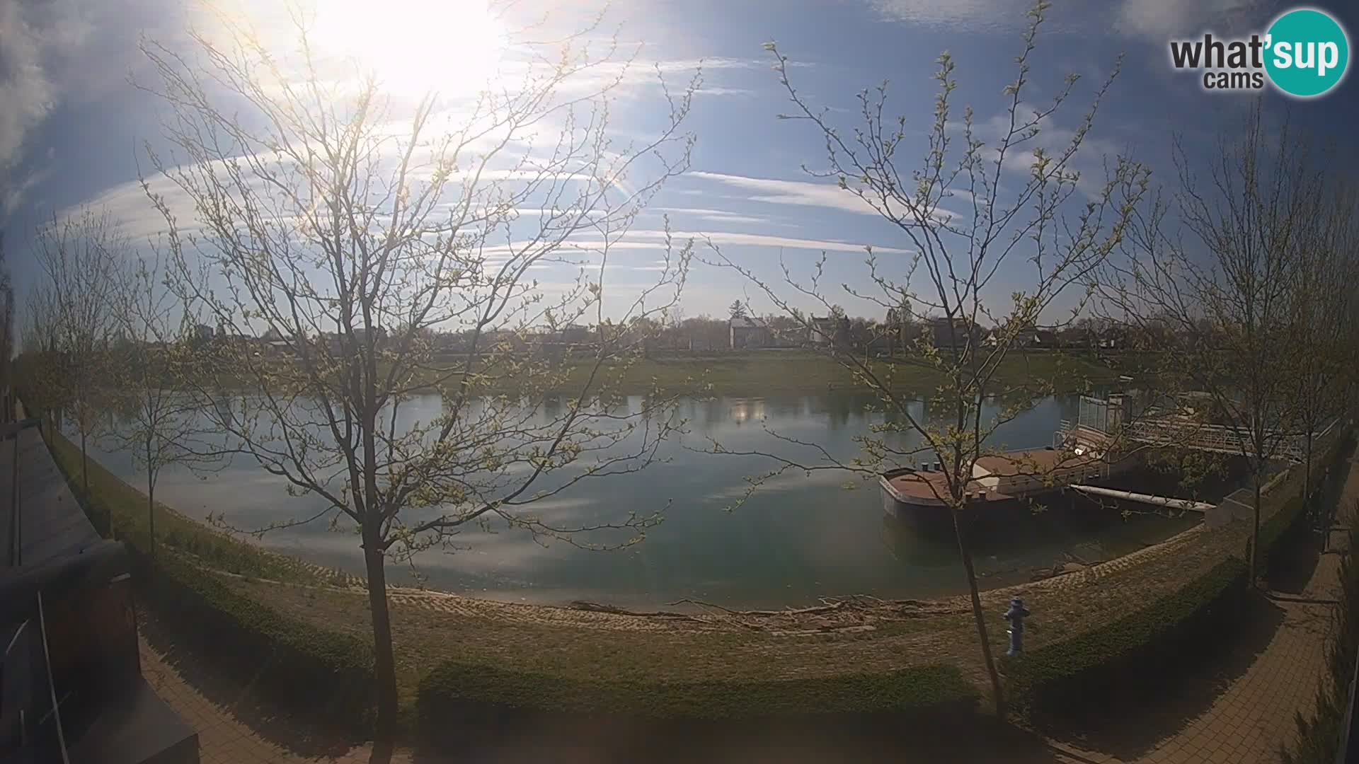 Sisak live webcam Kolpa river view – Croatia