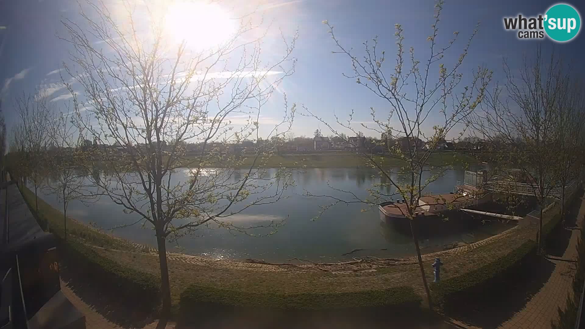 Sisak live webcam Kolpa river view – Croatia