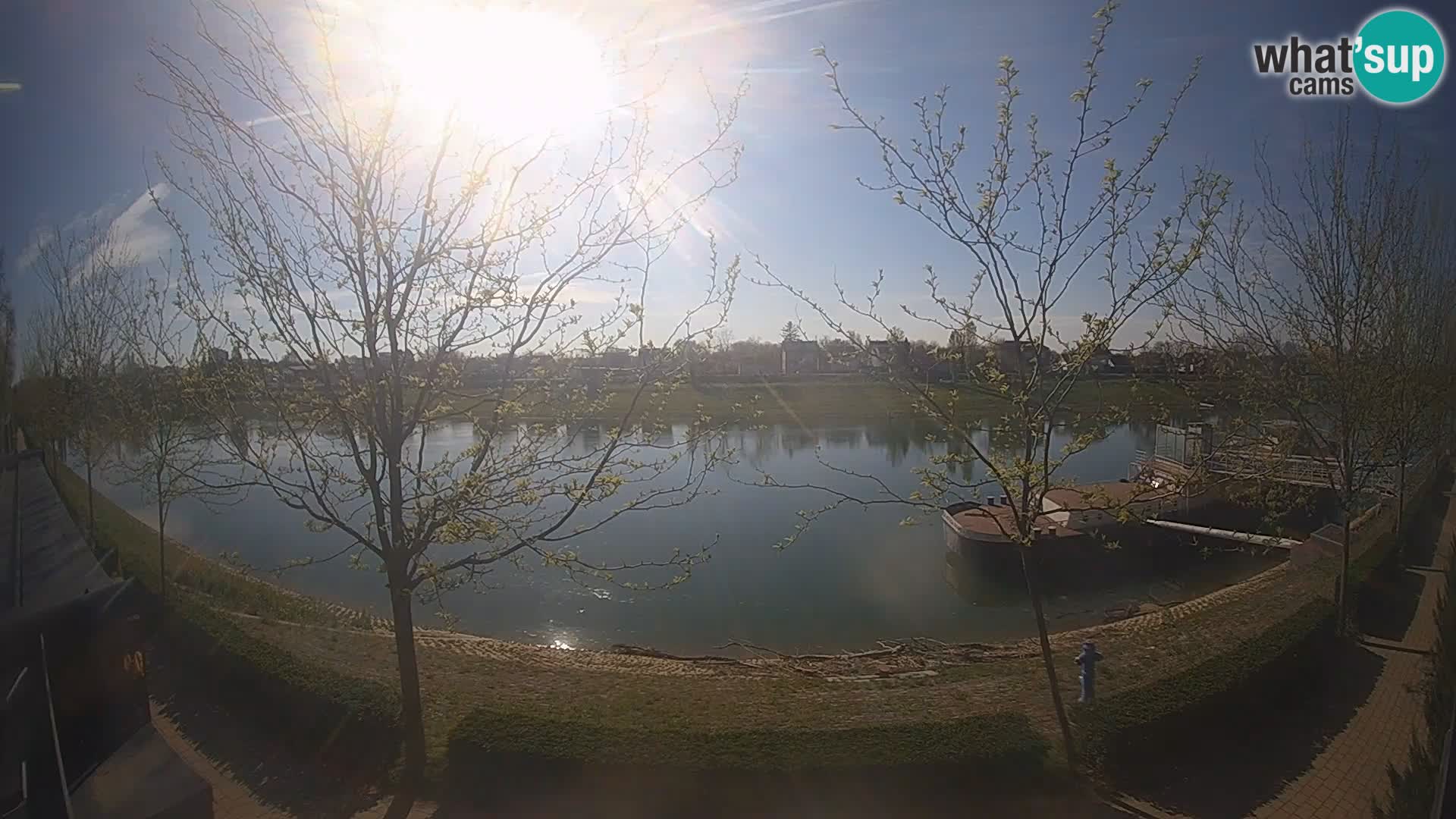 Sisak live webcam Kolpa river view – Croatia