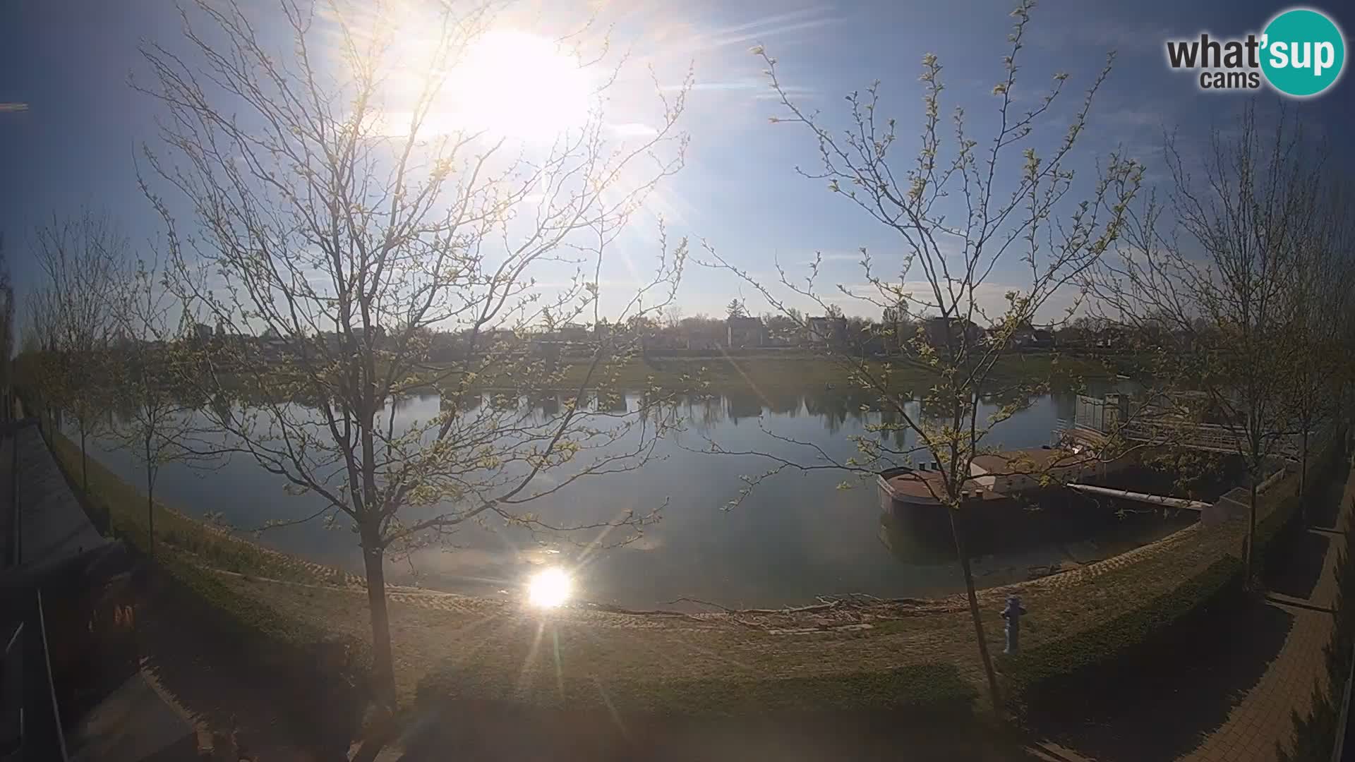 Sisak live webcam – vista sul fiume Kolpa – Croazia