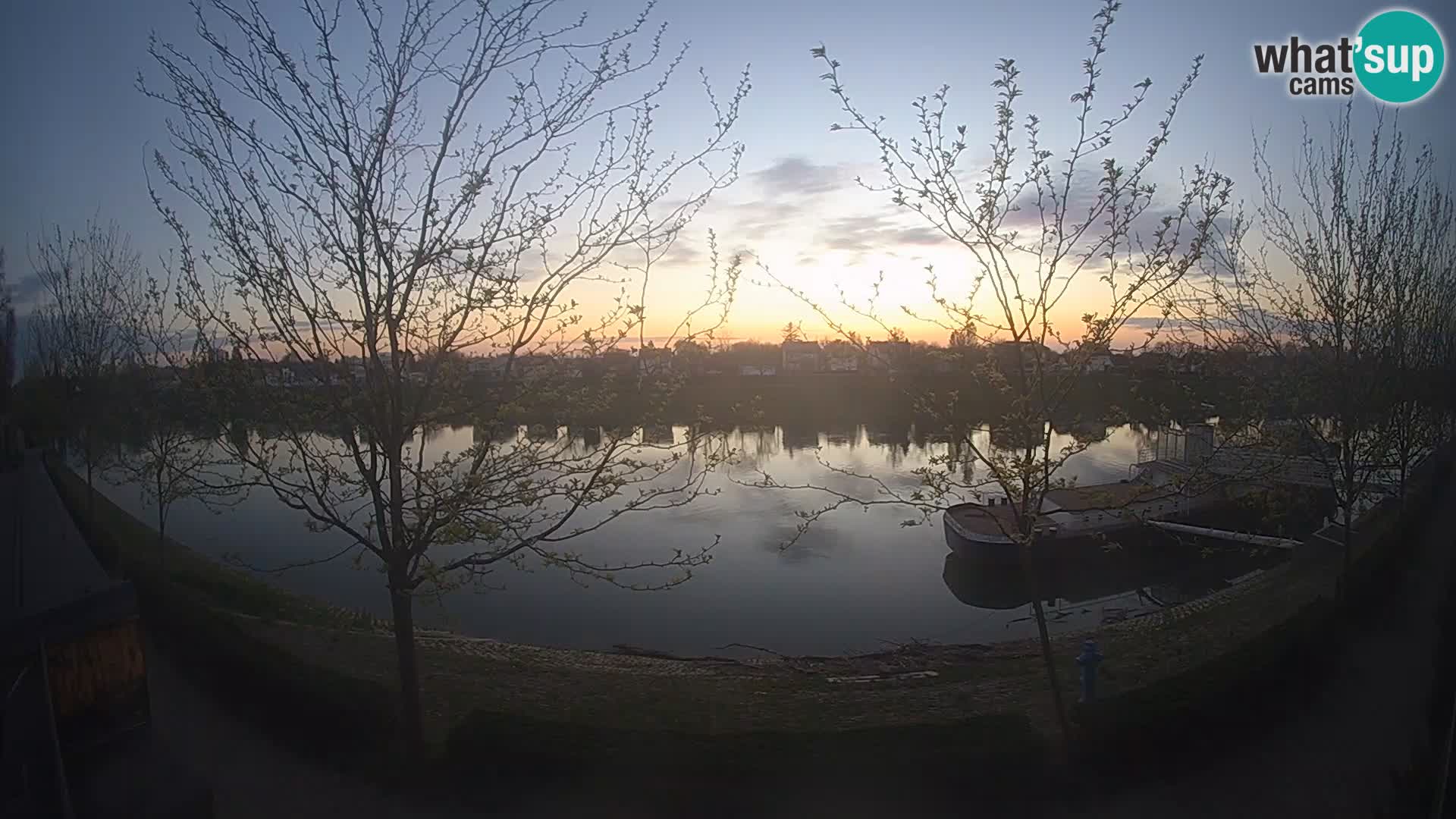 Sisak webcam en direct – vue sur la rivière Kolpa – Croatie
