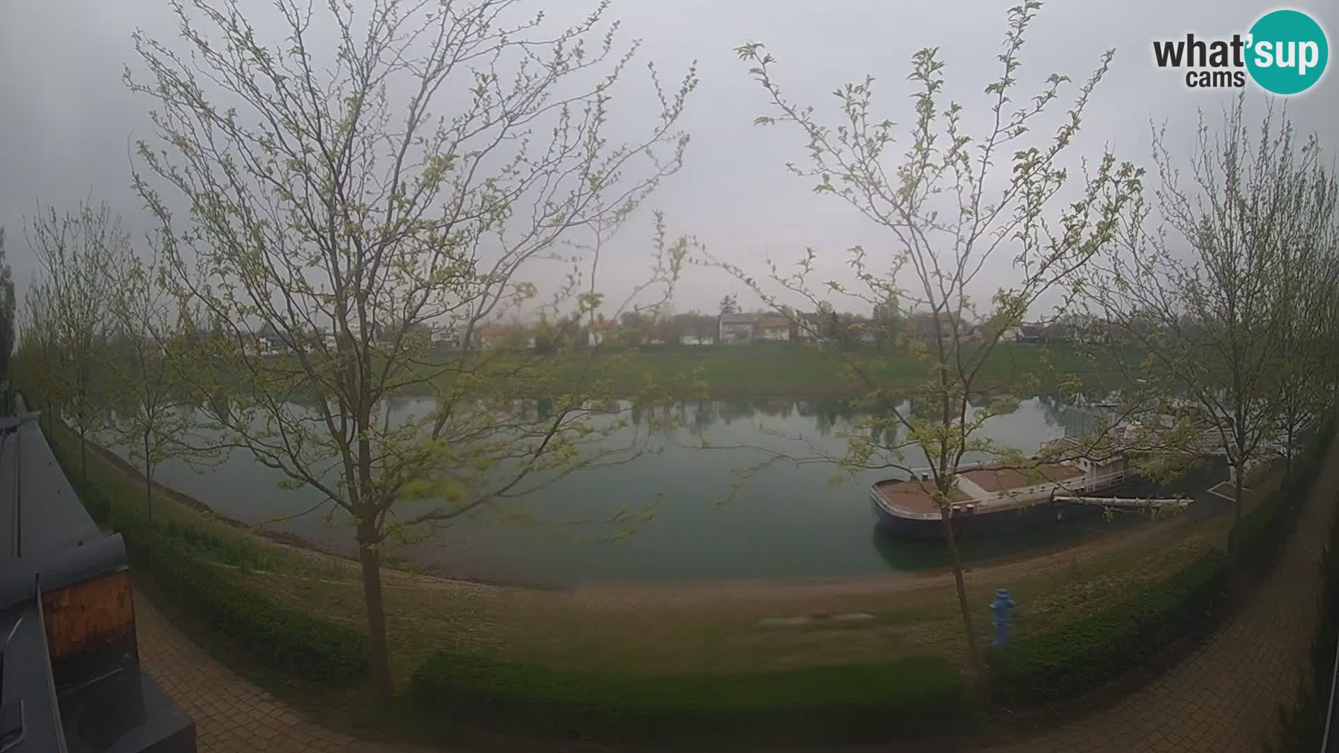 Sisak live webcam – vista sul fiume Kolpa – Croazia