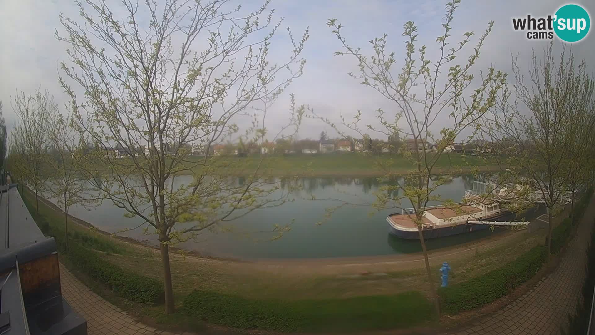 Sisak webcam en direct – vue sur la rivière Kolpa – Croatie