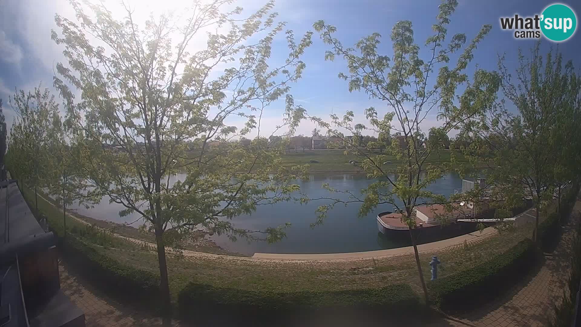 Sisak live webcam – vista sul fiume Kolpa – Croazia