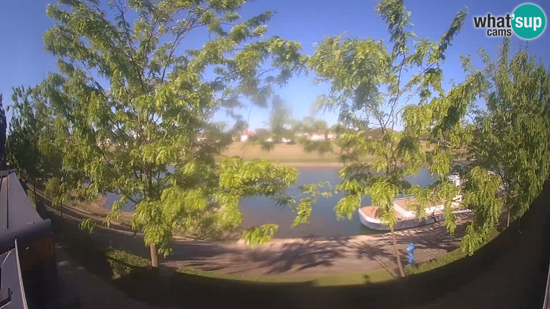 Sisak live webcam – vista sul fiume Kolpa – Croazia