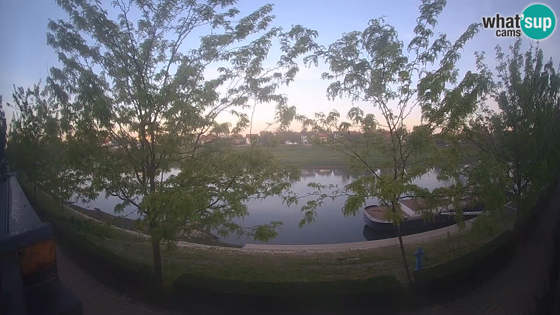 Sisak live webcam pogled na reku Kolpu