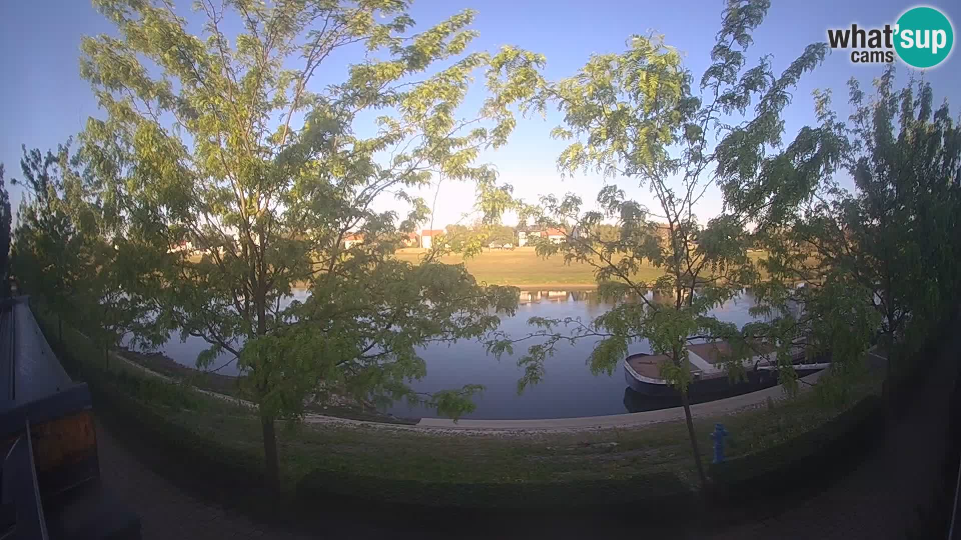 Sisak live webcam Kolpa river view – Croatia