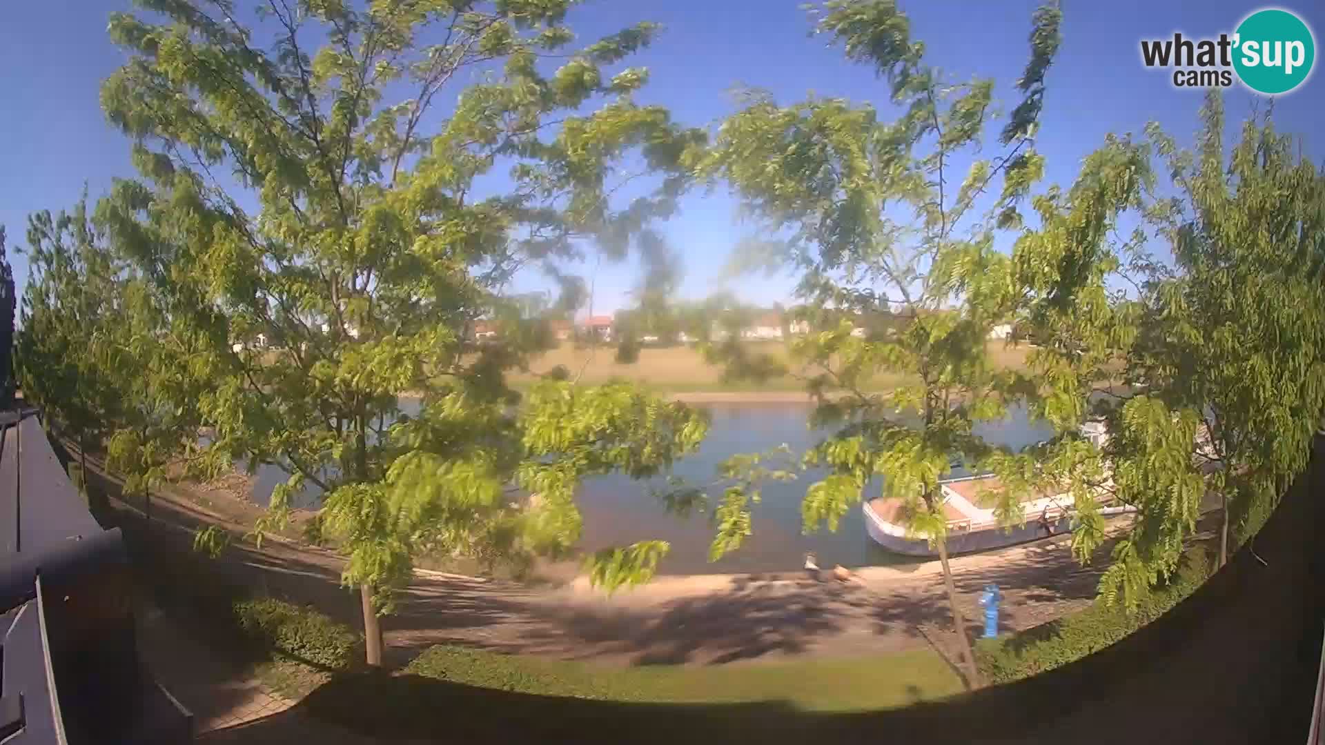 Sisak live webcam – vista sul fiume Kolpa – Croazia