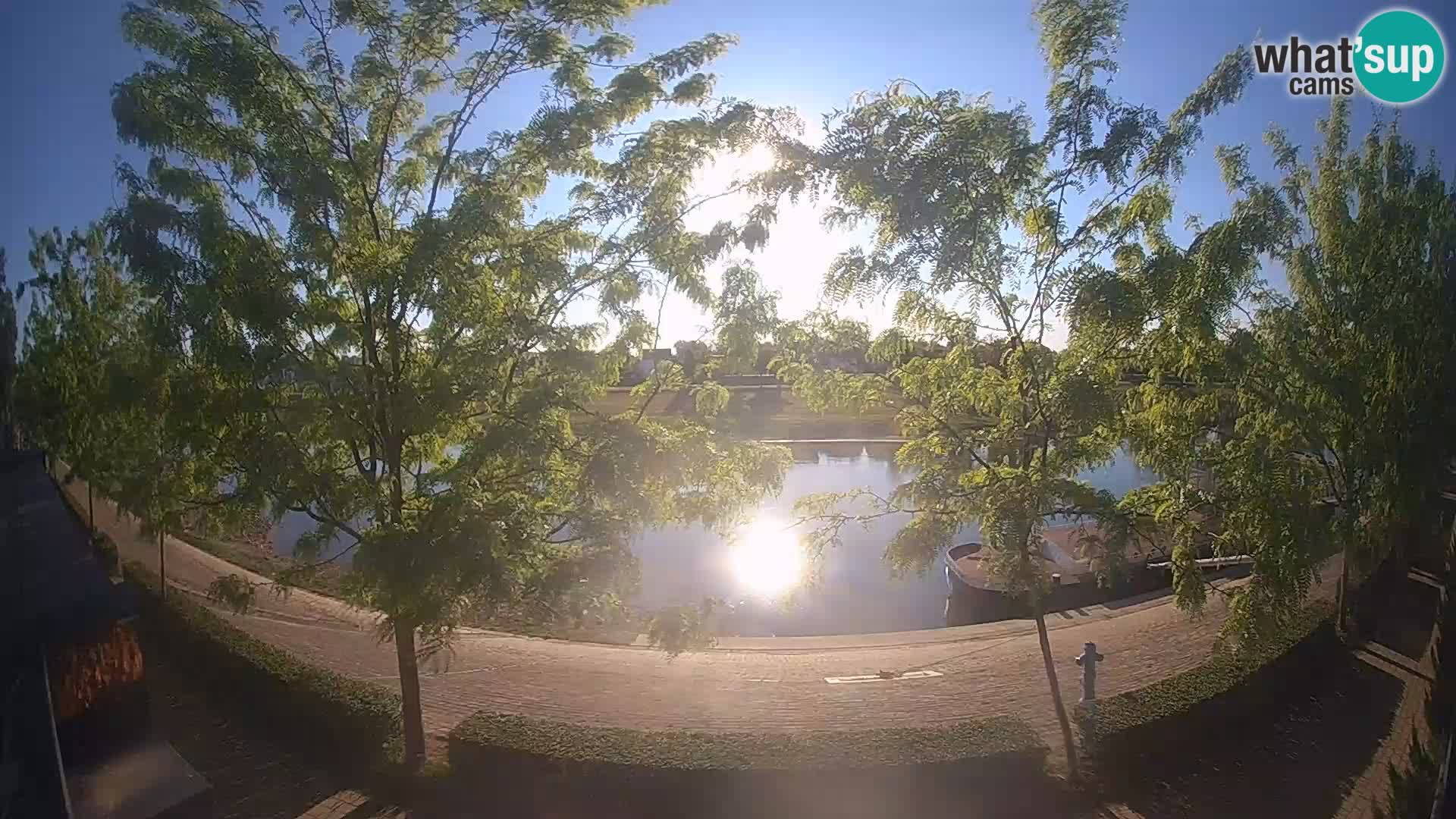 Sisak Live-Webcam Blick auf den Fluss Kolpa – Kroatien