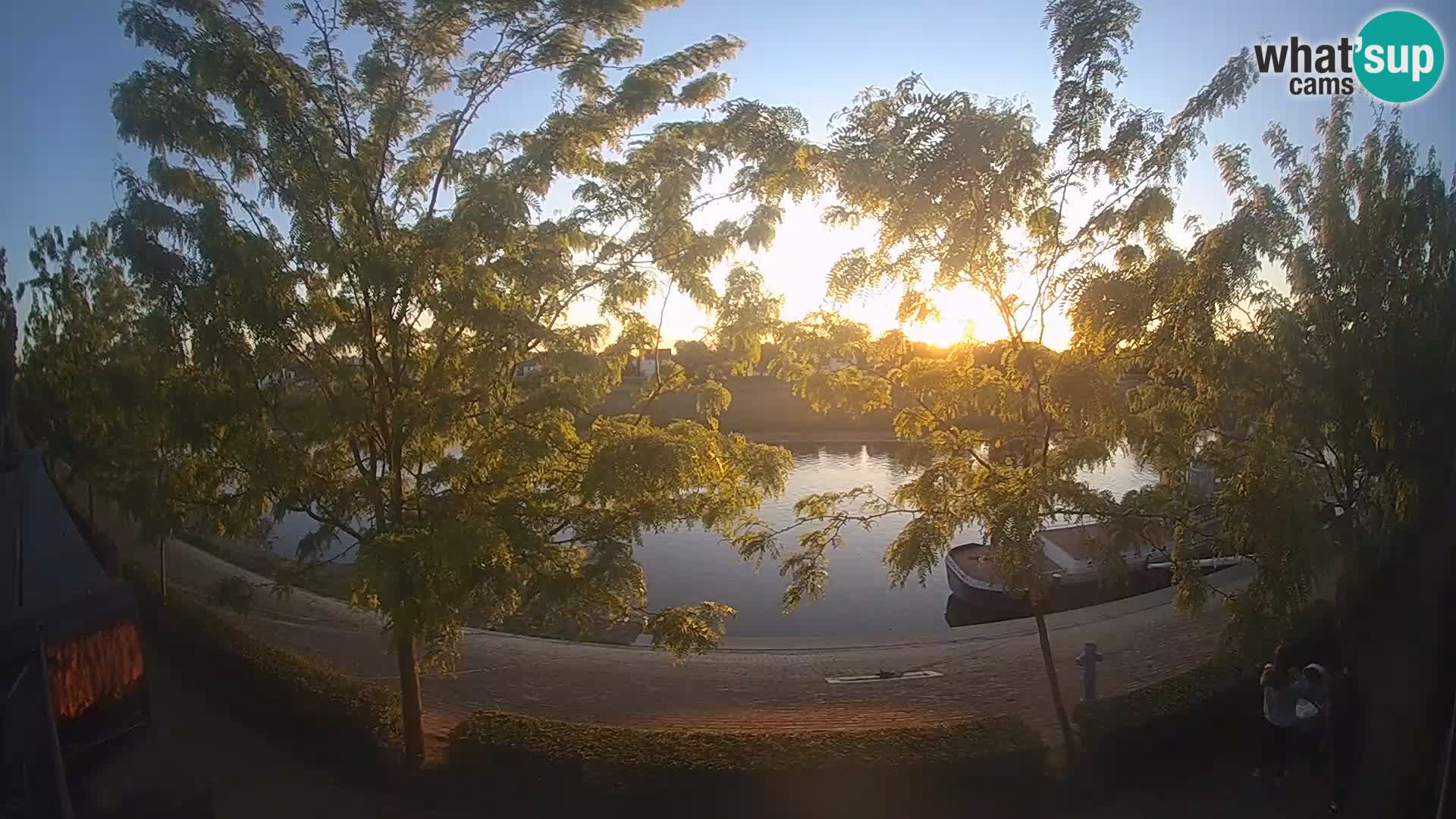 Sisak live webcam – vista sul fiume Kolpa – Croazia