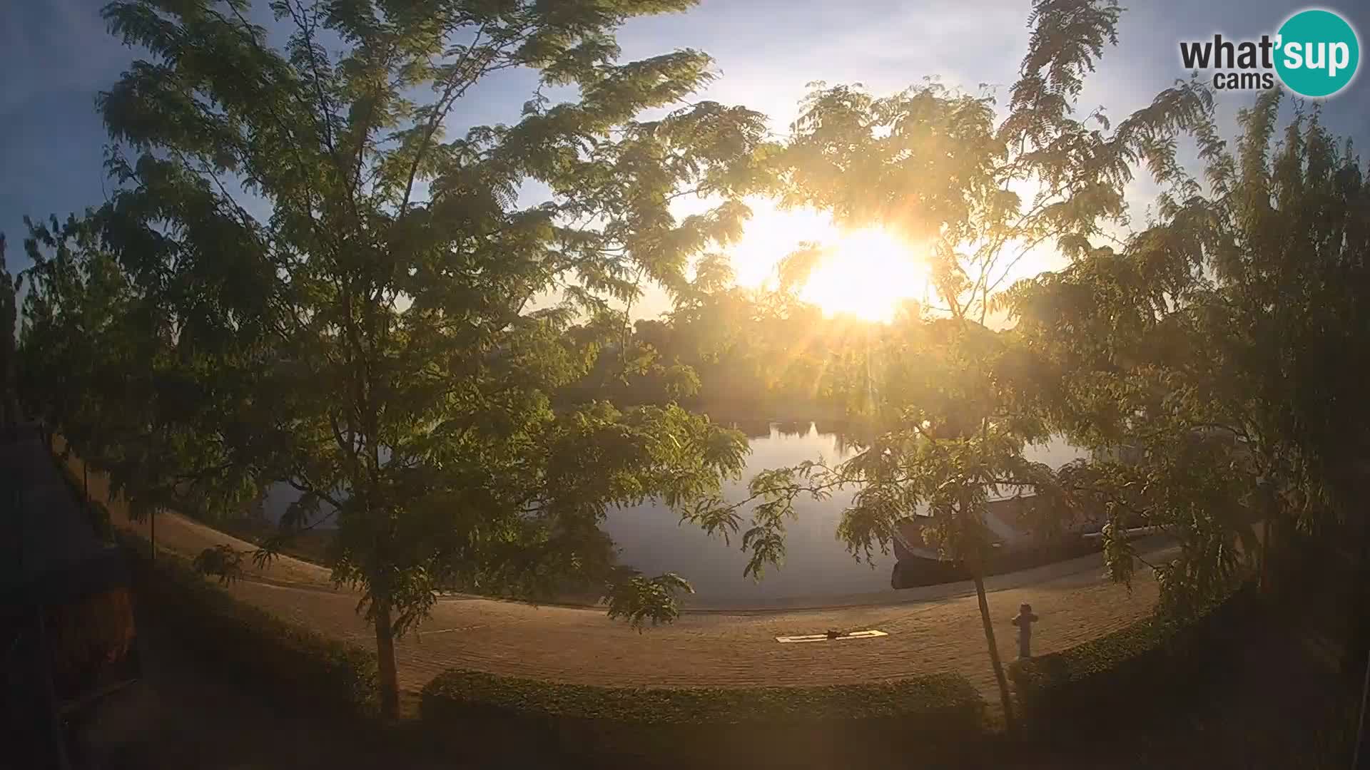 Sisak live webcam – vista sul fiume Kolpa – Croazia