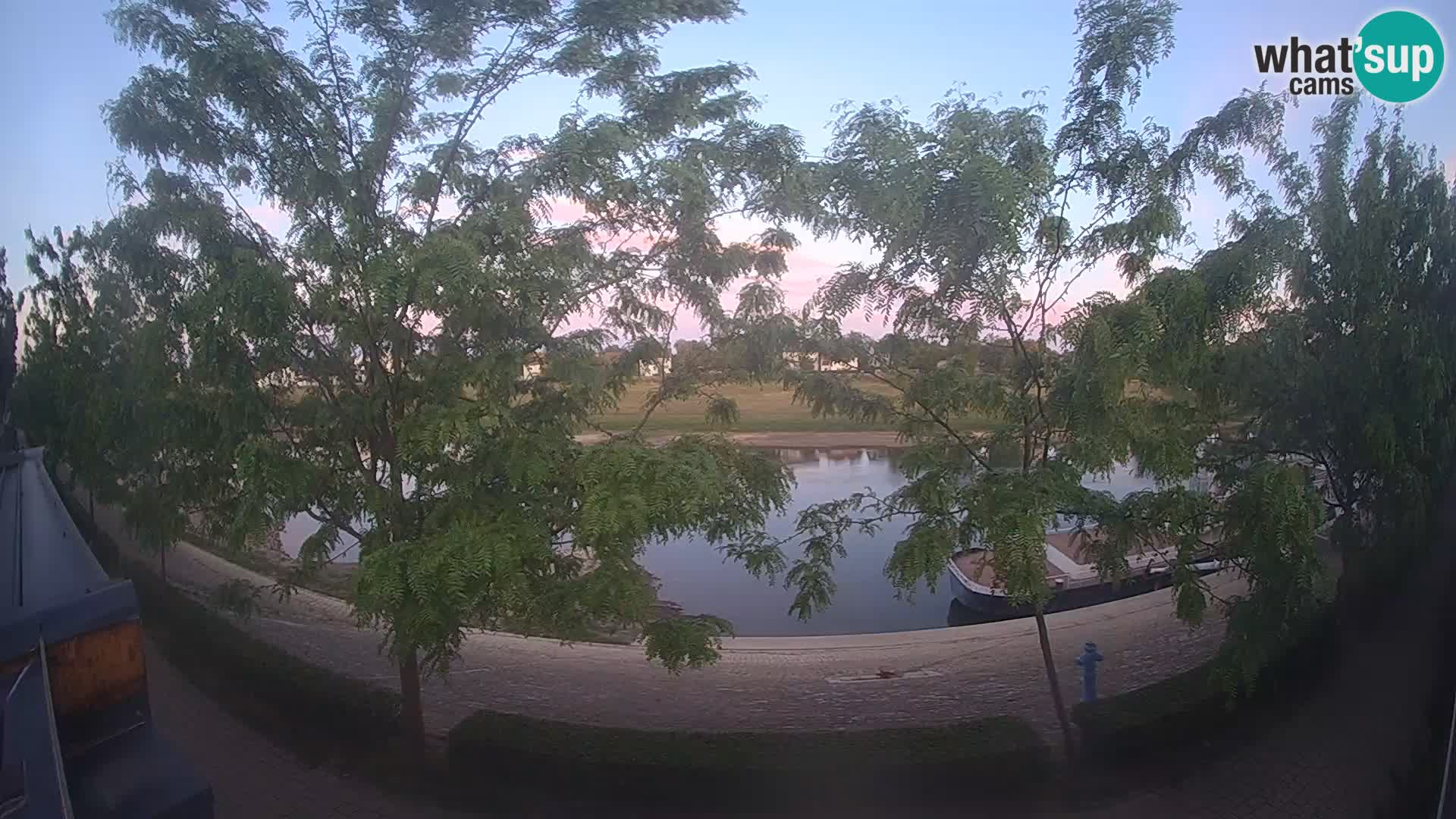 Sisak live webcam – vista sul fiume Kolpa – Croazia