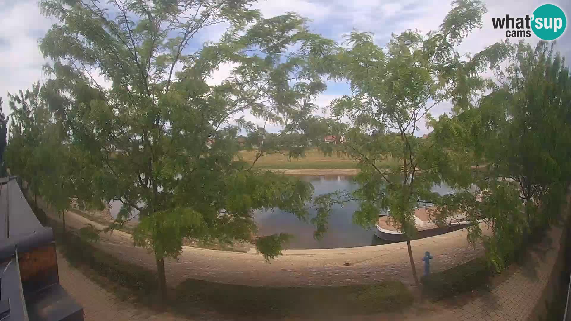 Sisak live webcam pogled na reku Kolpu