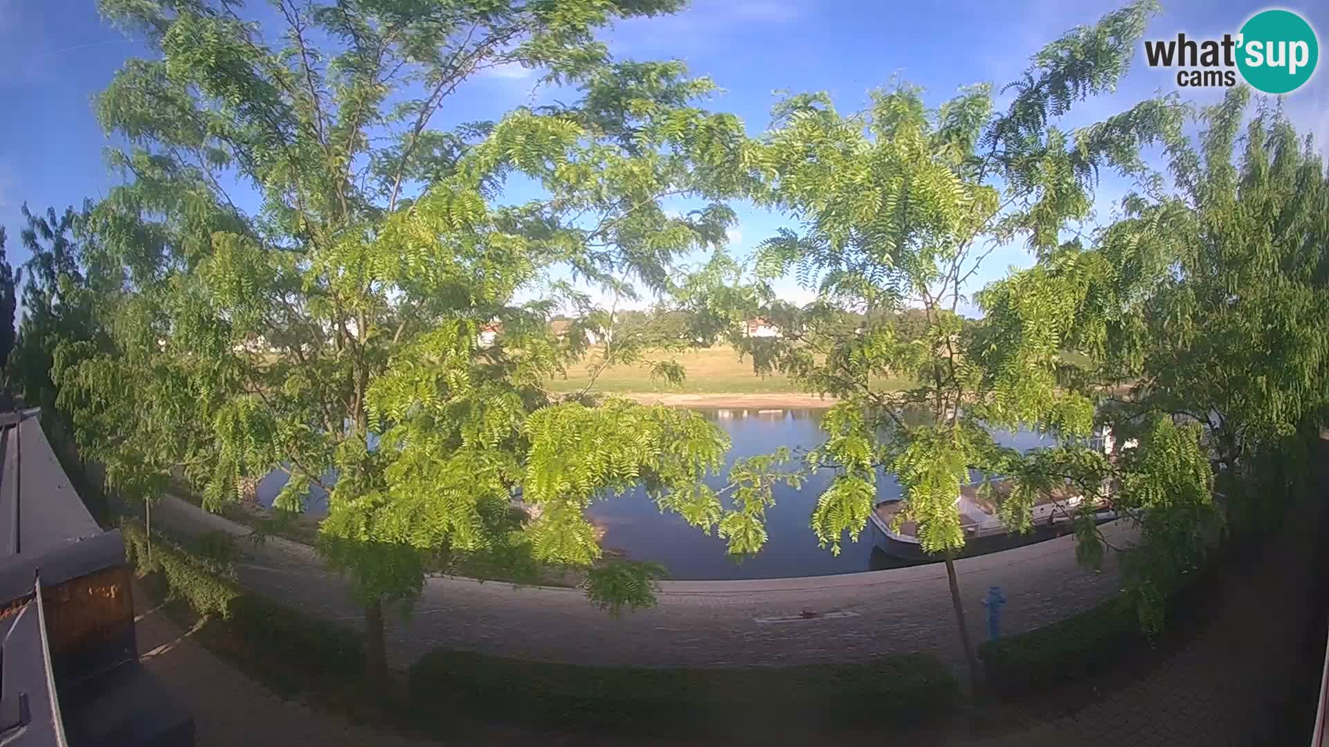 Sisak live webcam Kolpa river view – Croatia