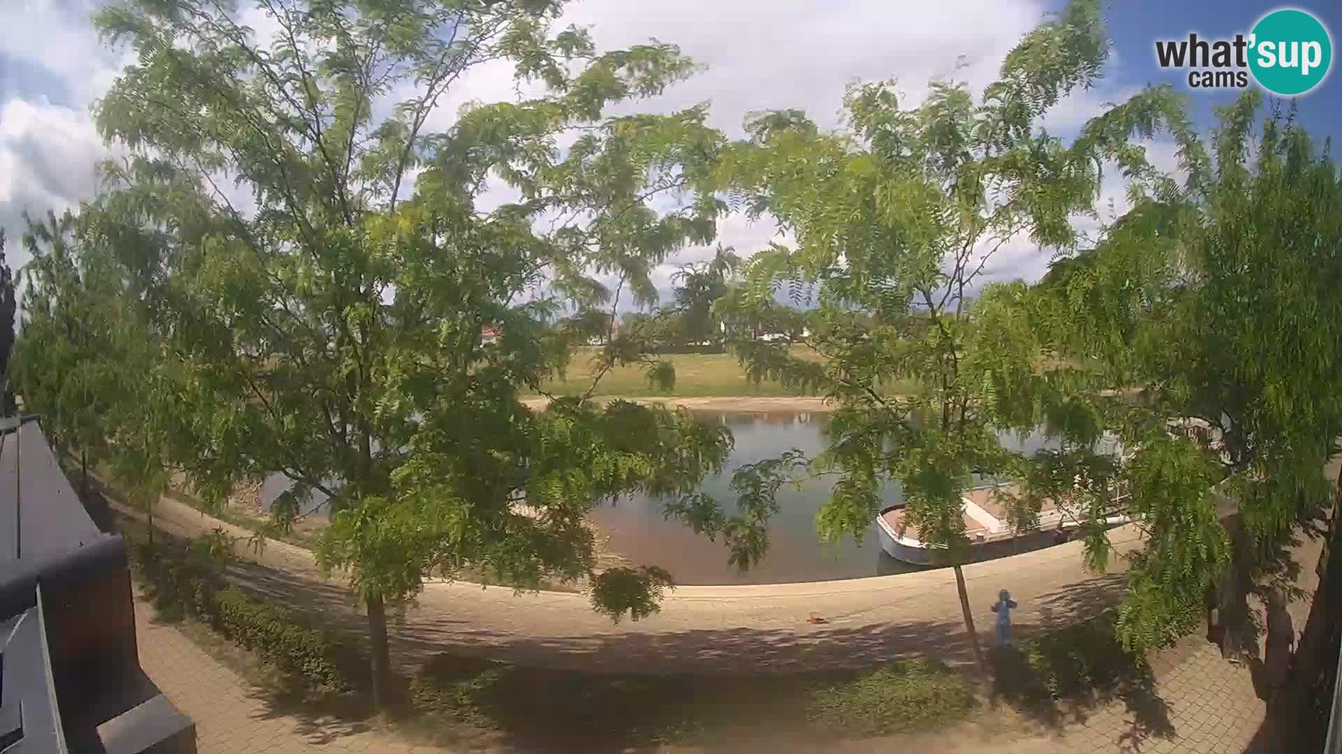 Sisak webcam en direct – vue sur la rivière Kolpa – Croatie