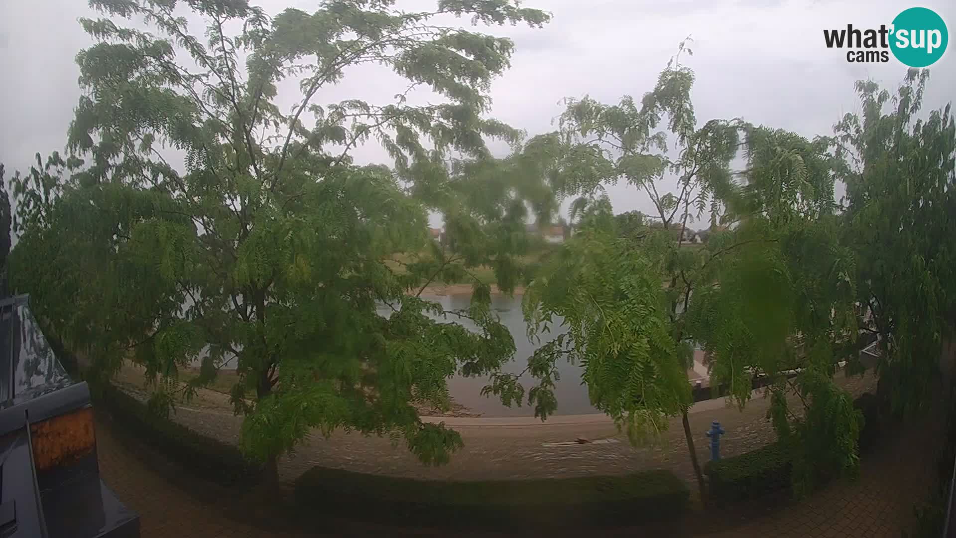 Sisak spletna kamera v živo Pogled na reko Kolpo – Hrvaška