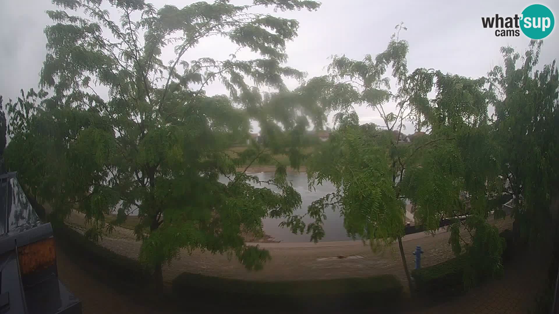Sisak live webcam pogled na reku Kolpu