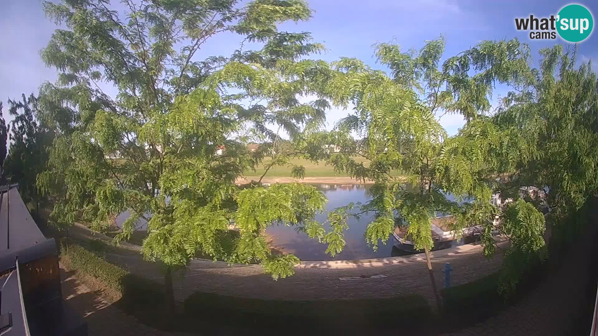 Sisak Live-Webcam Blick auf den Fluss Kolpa – Kroatien
