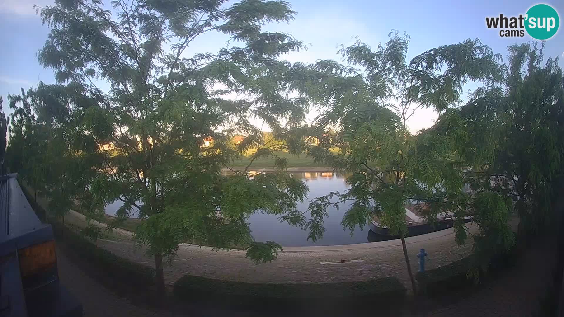 Sisak Live-Webcam Blick auf den Fluss Kolpa – Kroatien