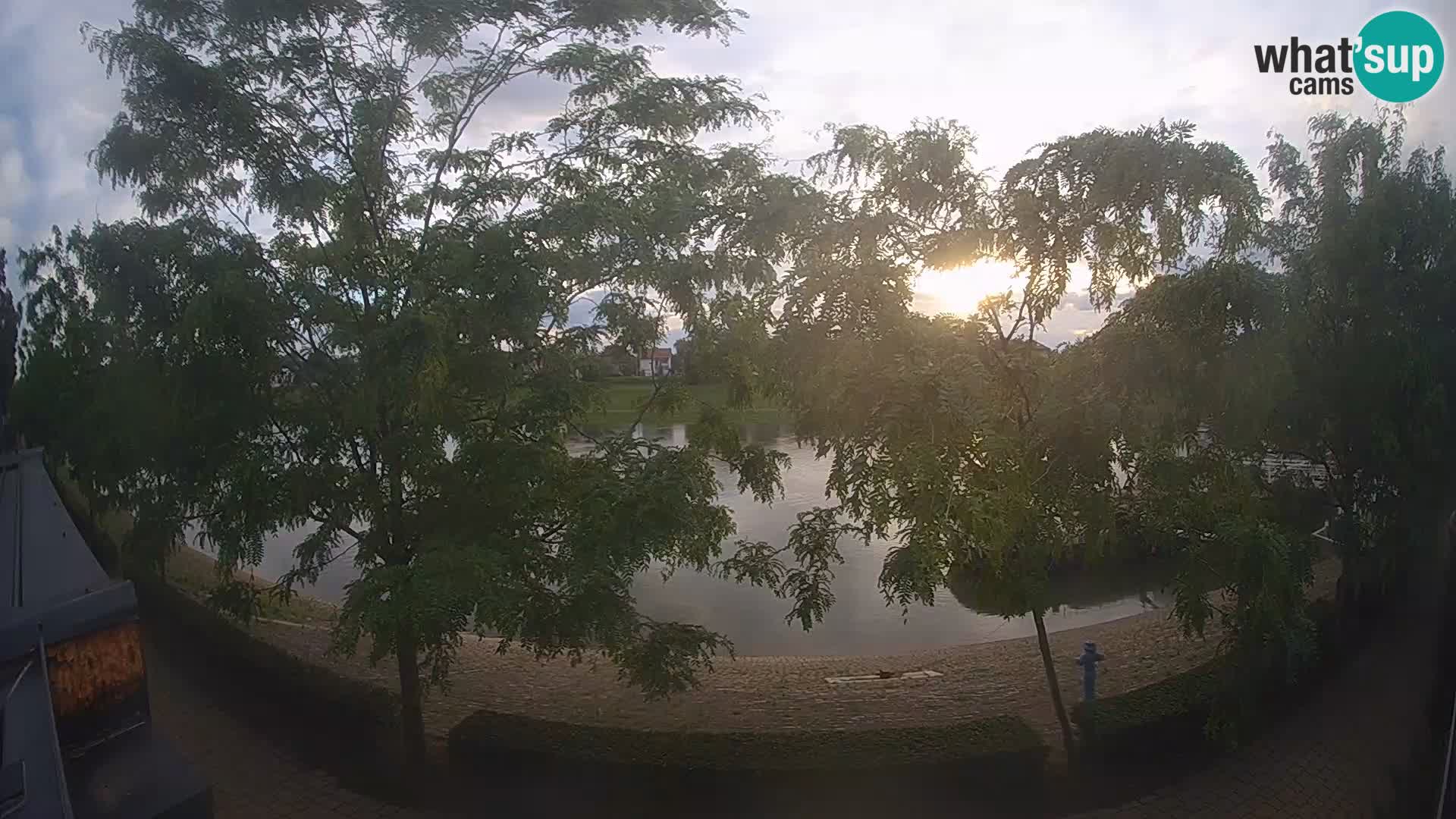 Sisak live webcam – vista sul fiume Kolpa – Croazia