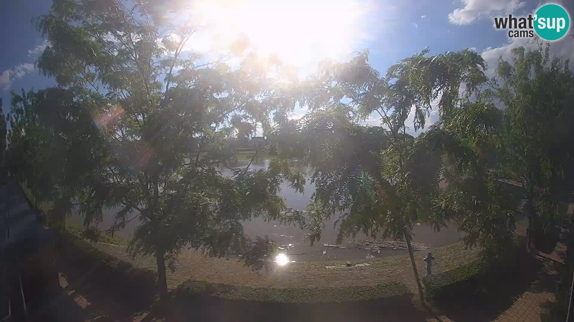 Sisak live webcam Kolpa river view – Croatia