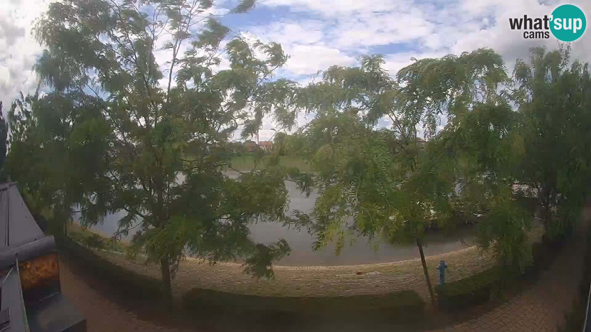 Sisak Live-Webcam Blick auf den Fluss Kolpa – Kroatien