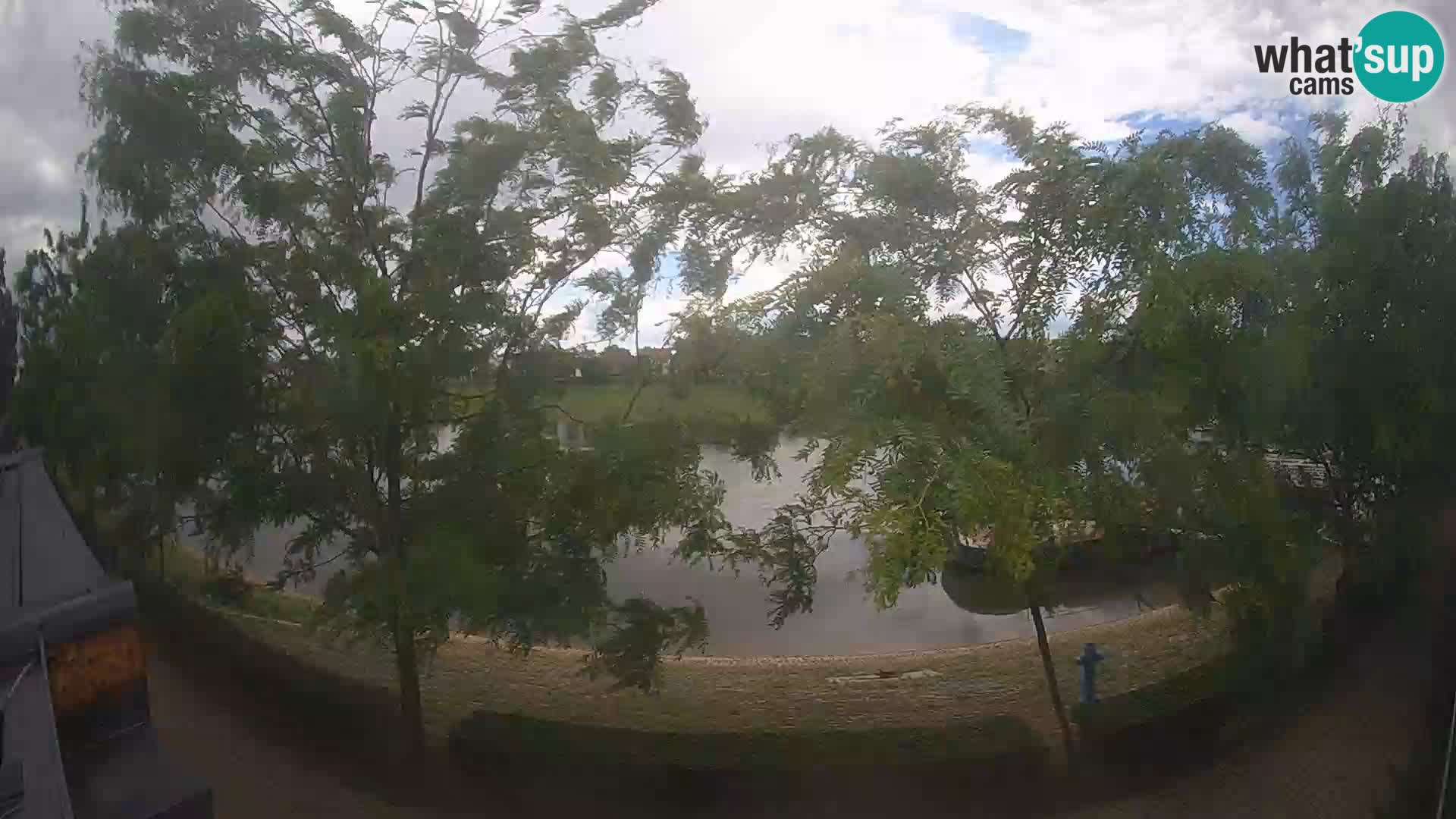 Sisak live webcam – vista sul fiume Kolpa – Croazia