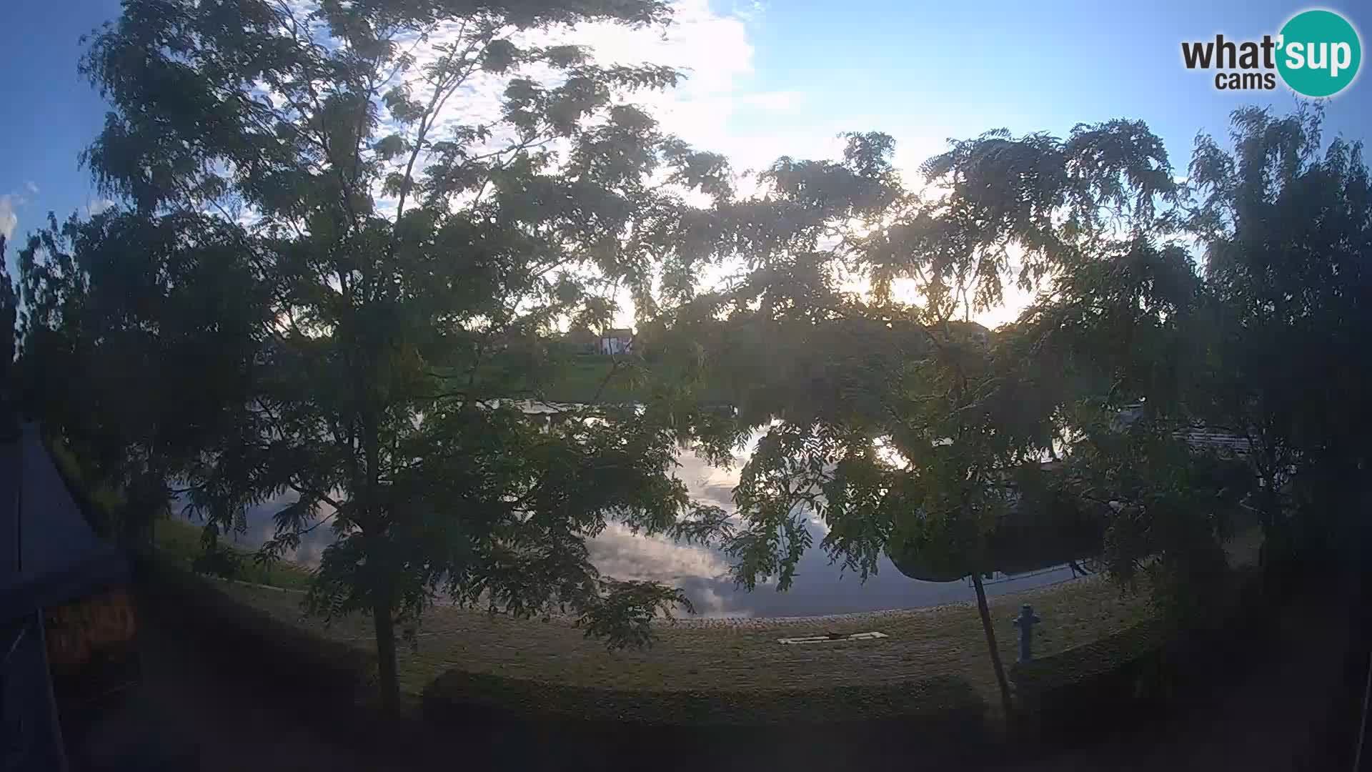 Sisak live webcam – vista sul fiume Kolpa – Croazia