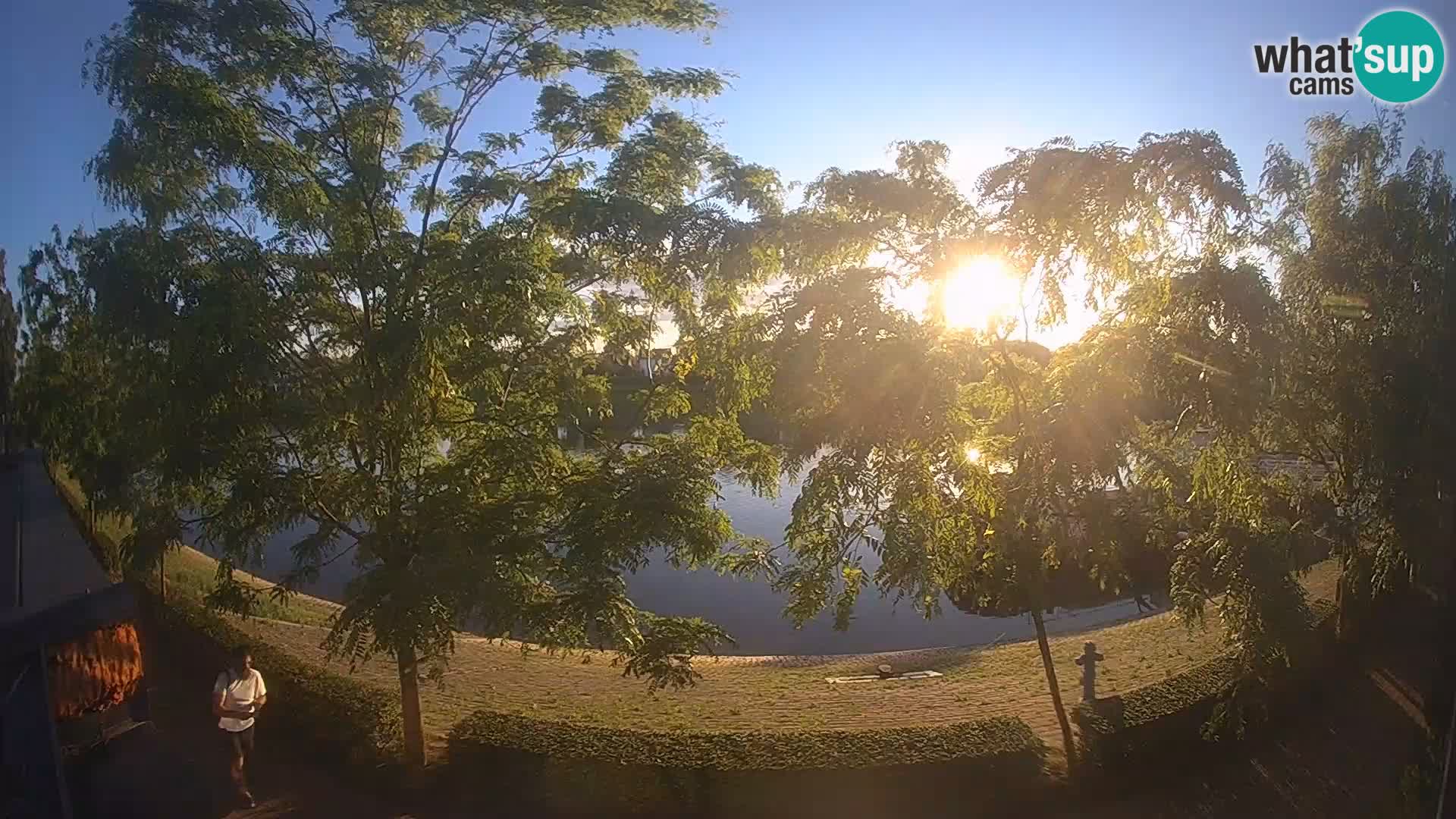 Sisak live webcam Kolpa river view – Croatia