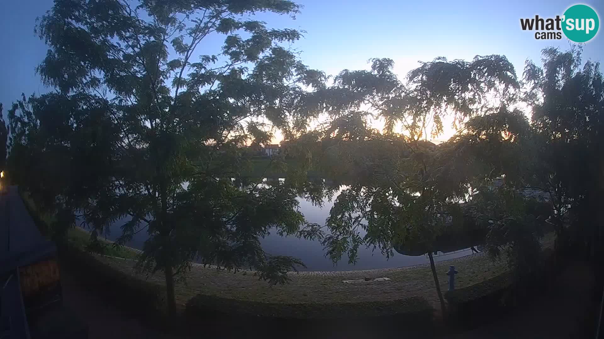 Sisak live webcam – vista sul fiume Kolpa – Croazia