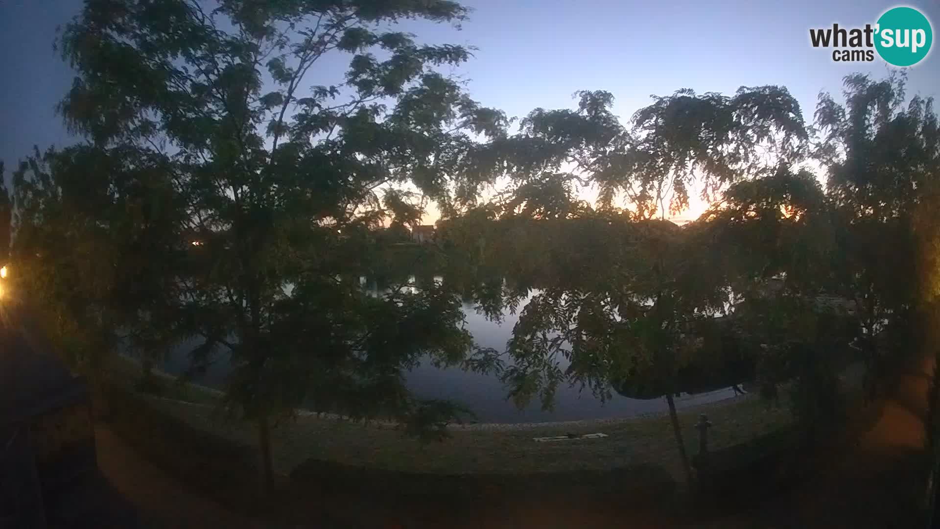 Sisak live webcam – vista sul fiume Kolpa – Croazia