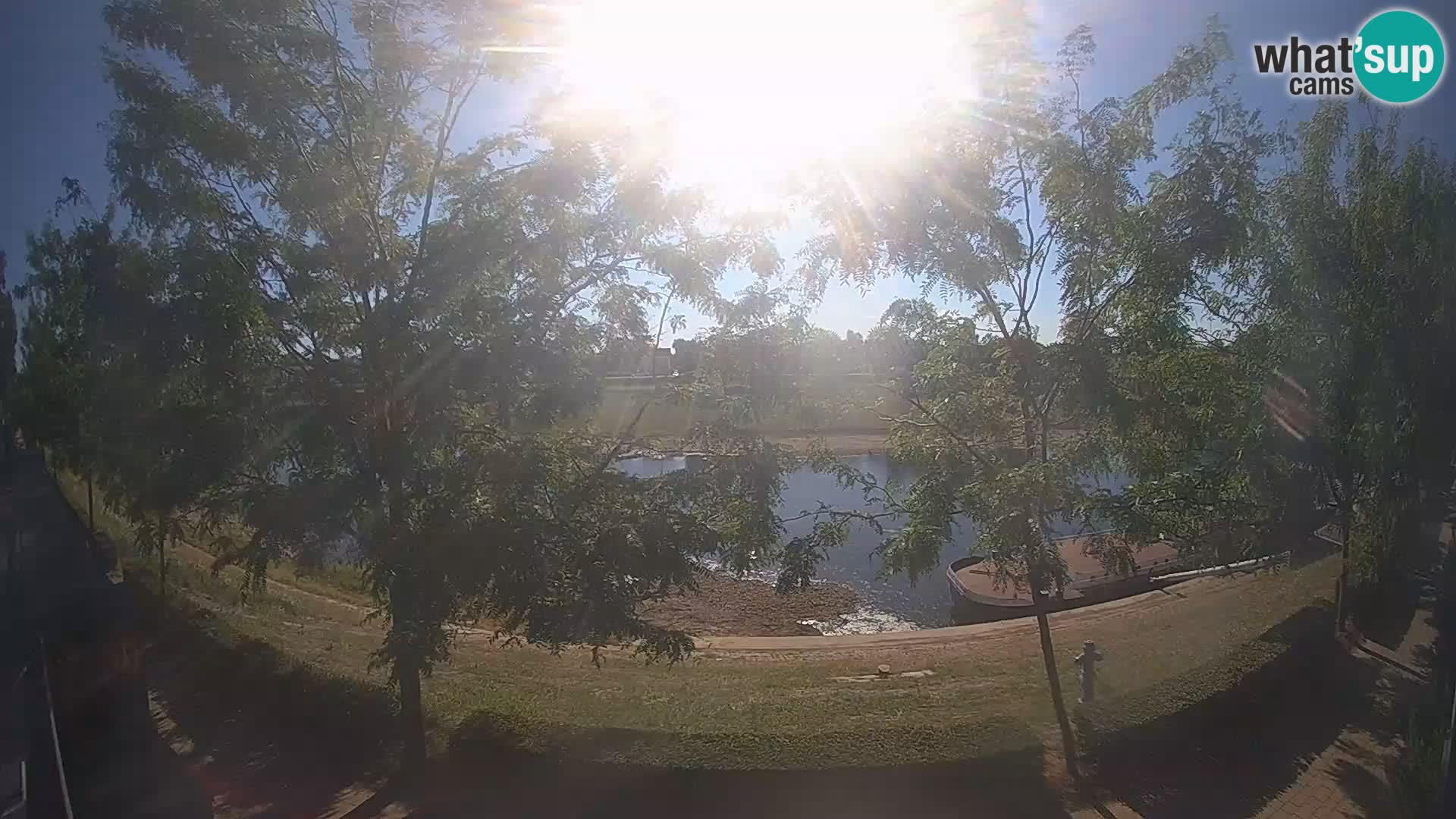Sisak live webcam pogled na reku Kolpu