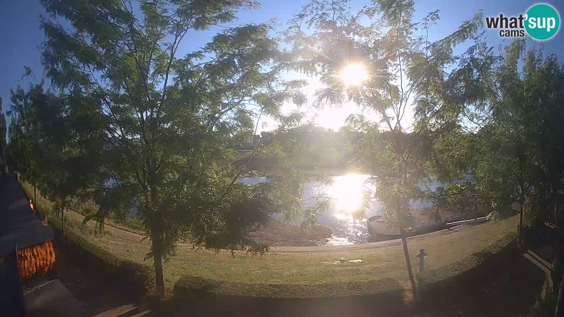Sisak live webcam pogled na reku Kolpu