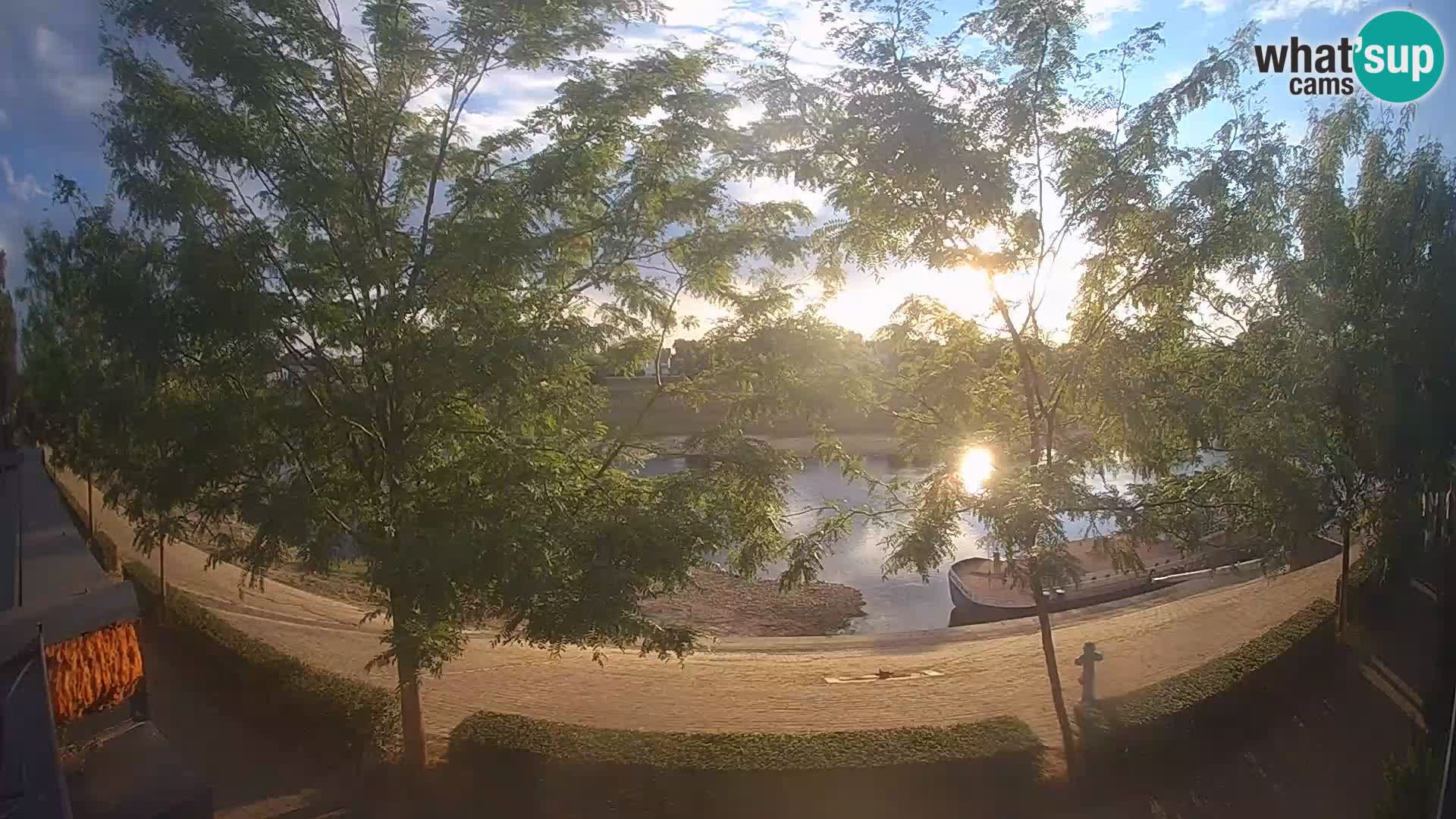 Sisak Live-Webcam Blick auf den Fluss Kolpa – Kroatien