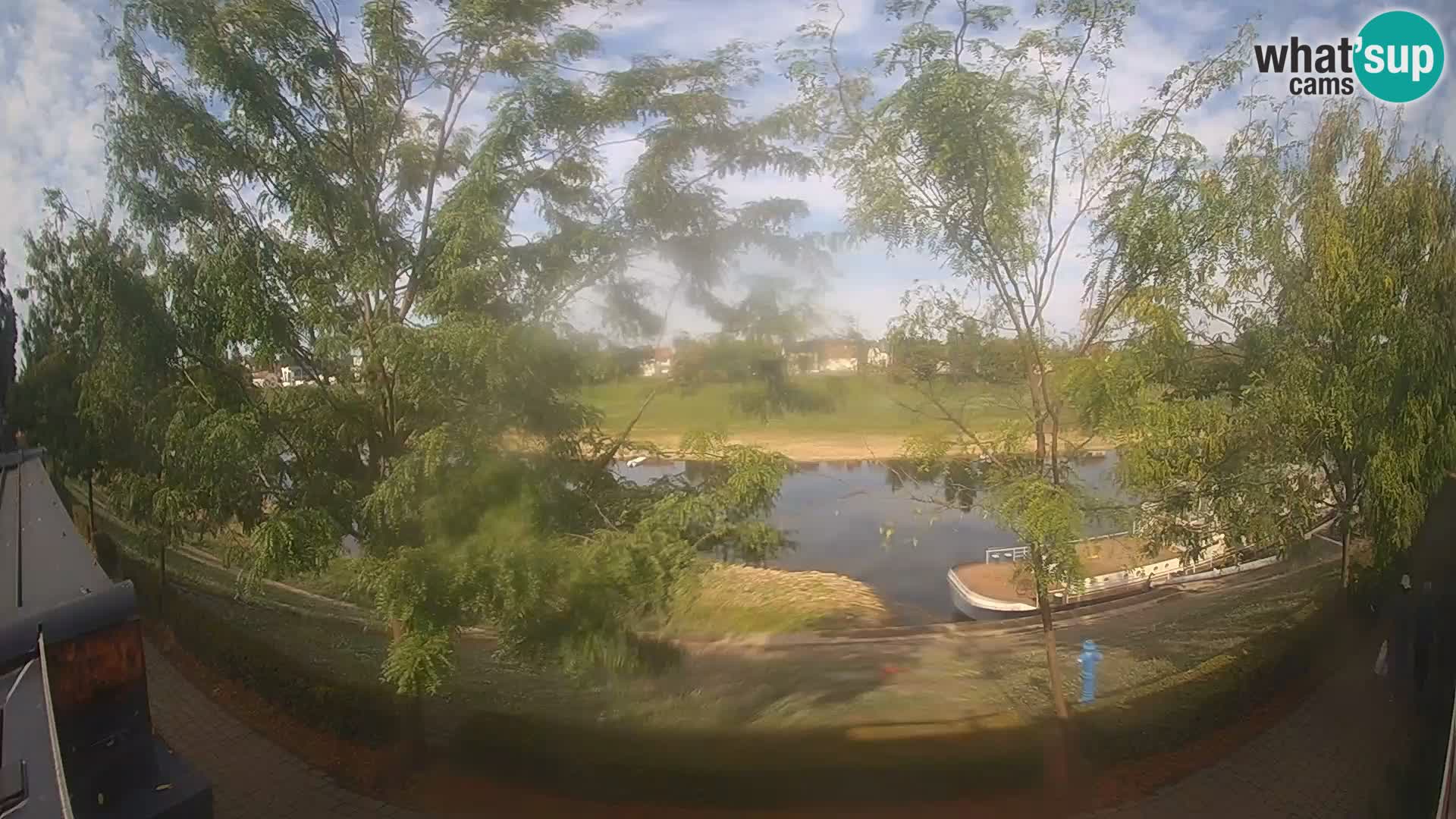 Sisak live webcam Kolpa river view – Croatia
