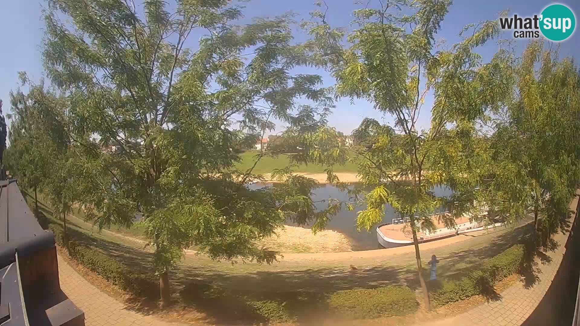 Sisak live webcam pogled na reku Kolpu