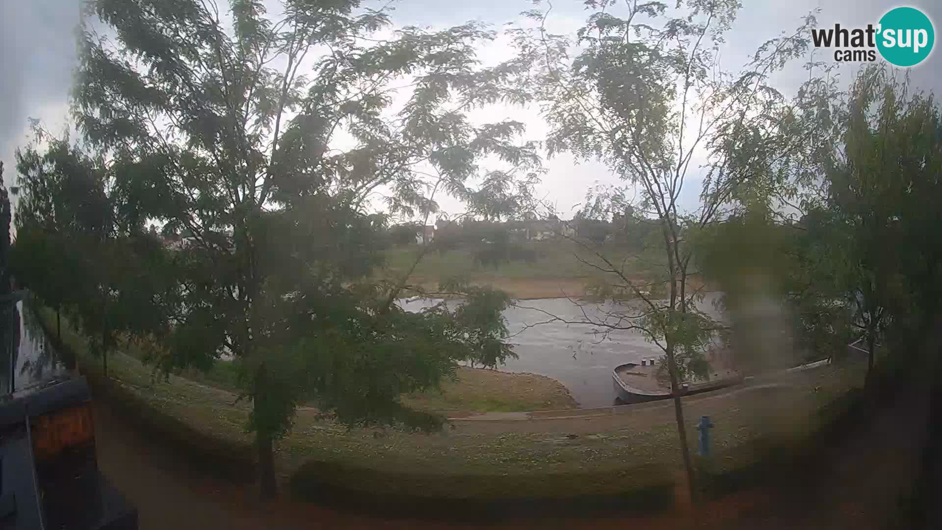 Sisak Live-Webcam Blick auf den Fluss Kolpa – Kroatien