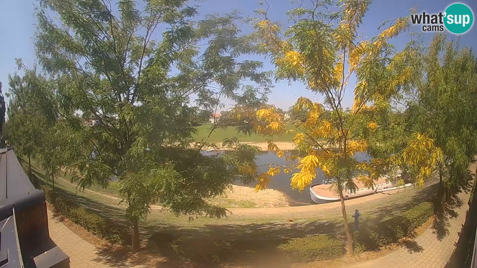 Sisak live webcam – vista sul fiume Kolpa – Croazia