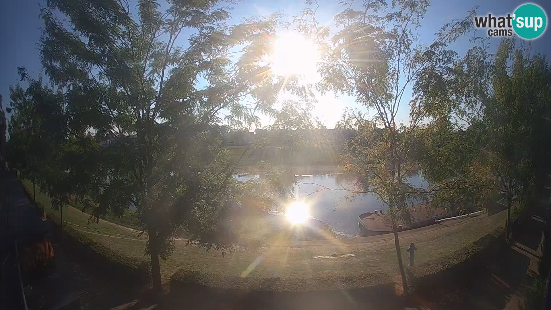 Sisak Live-Webcam Blick auf den Fluss Kolpa – Kroatien